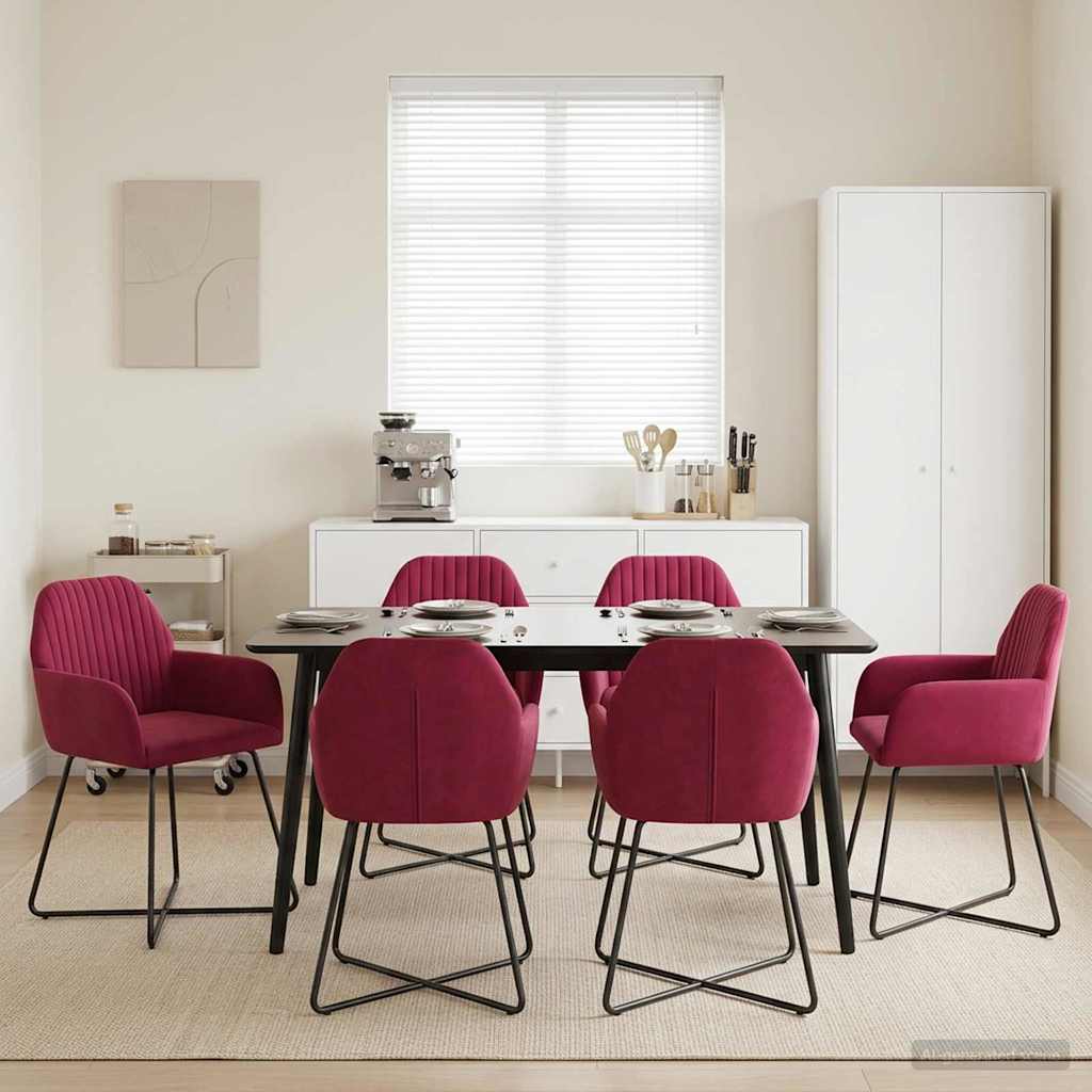 Esszimmerstühle 4 Pcs Samt 55 X 50 X 84 Cm