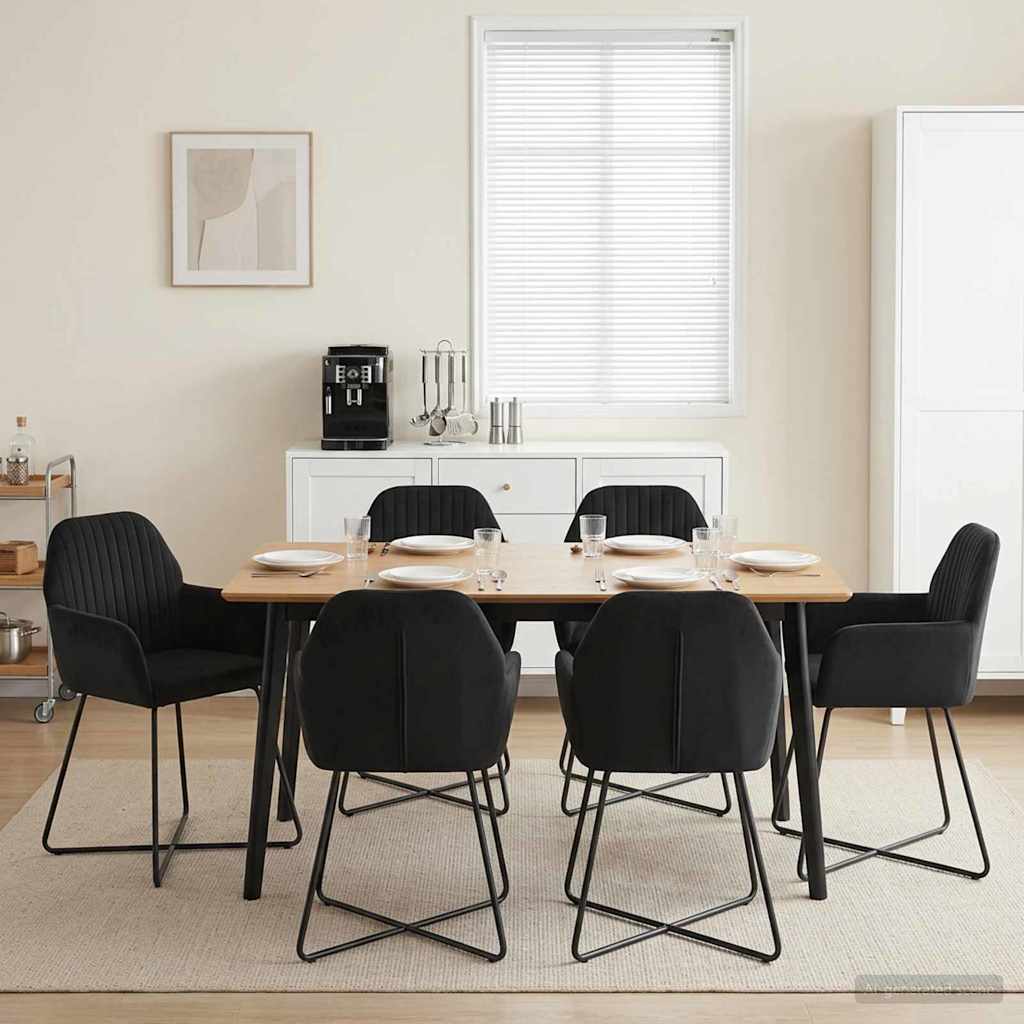 Esszimmerstühle 4 Pcs Samt 55 X 50 X 84 Cm