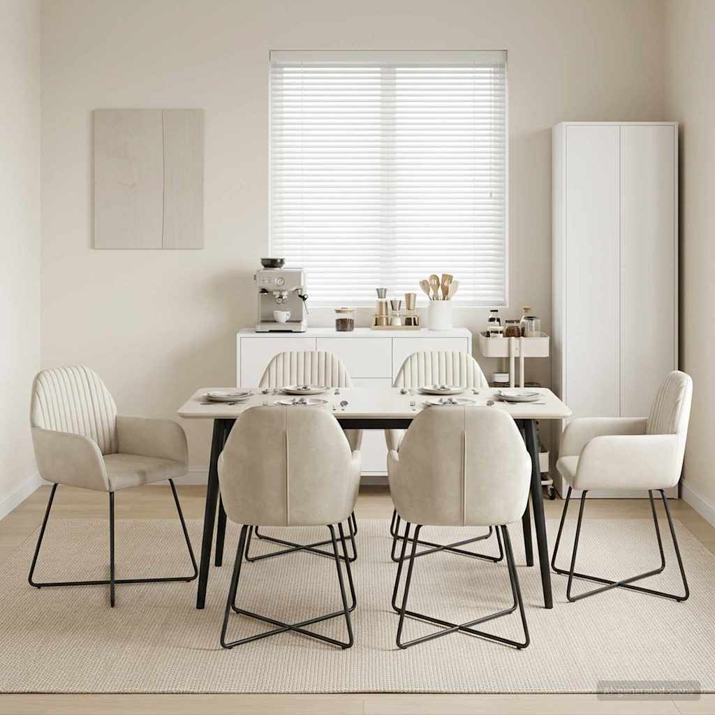 Esszimmerstühle 4 Pcs Samt 55 X 50 X 84 Cm