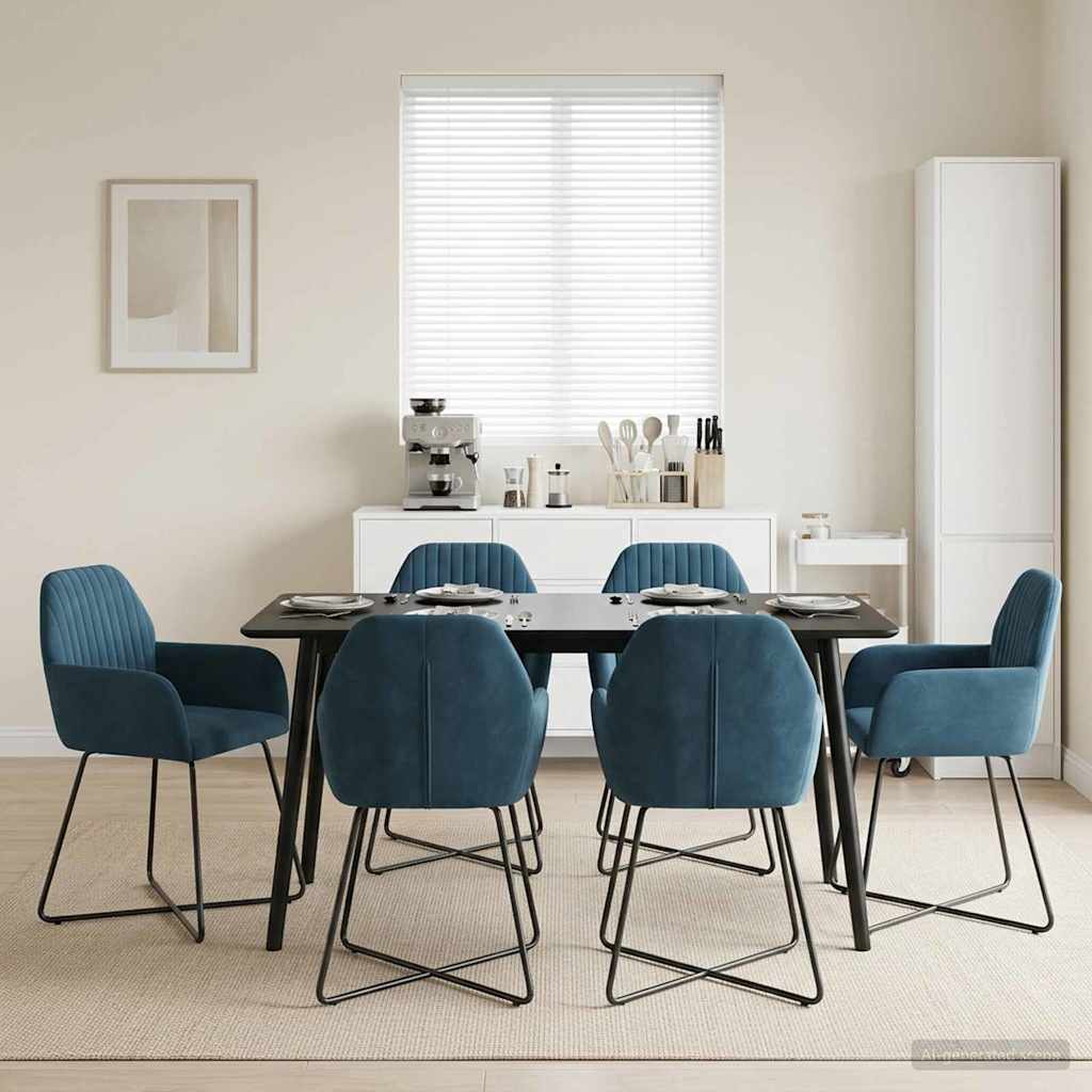 Esszimmerstühle 4 Pcs Samt 55 X 50 X 84 Cm