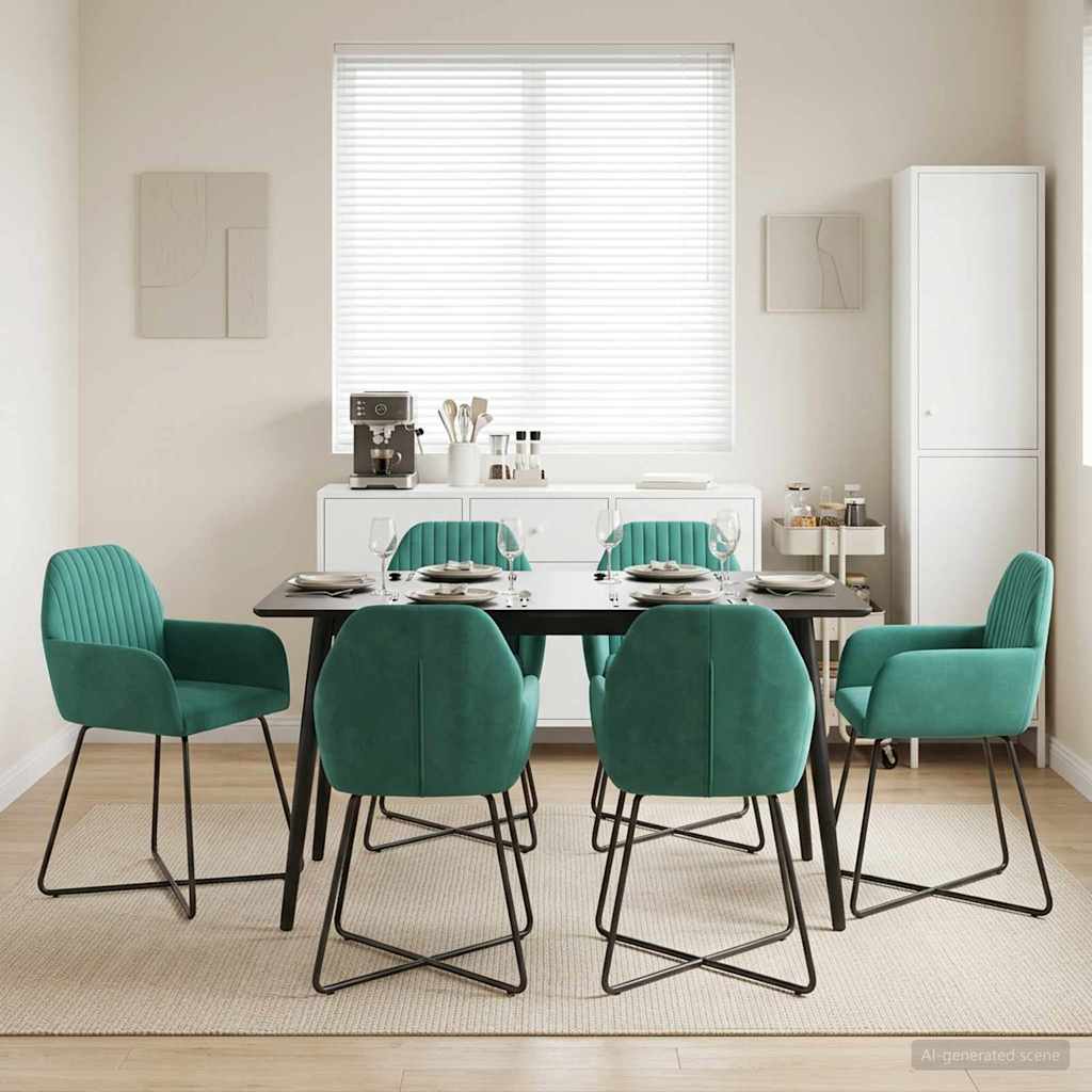 Esszimmerstühle 4 Pcs Samt 55 X 50 X 84 Cm