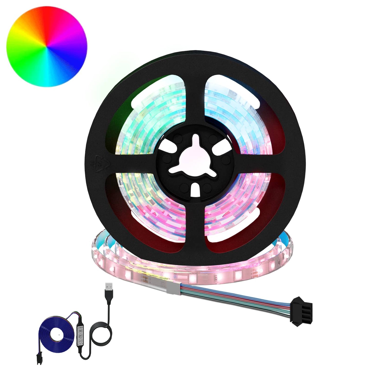 Led Streifen 2 Pcs Schwarz Und Transparent 3000 Mm