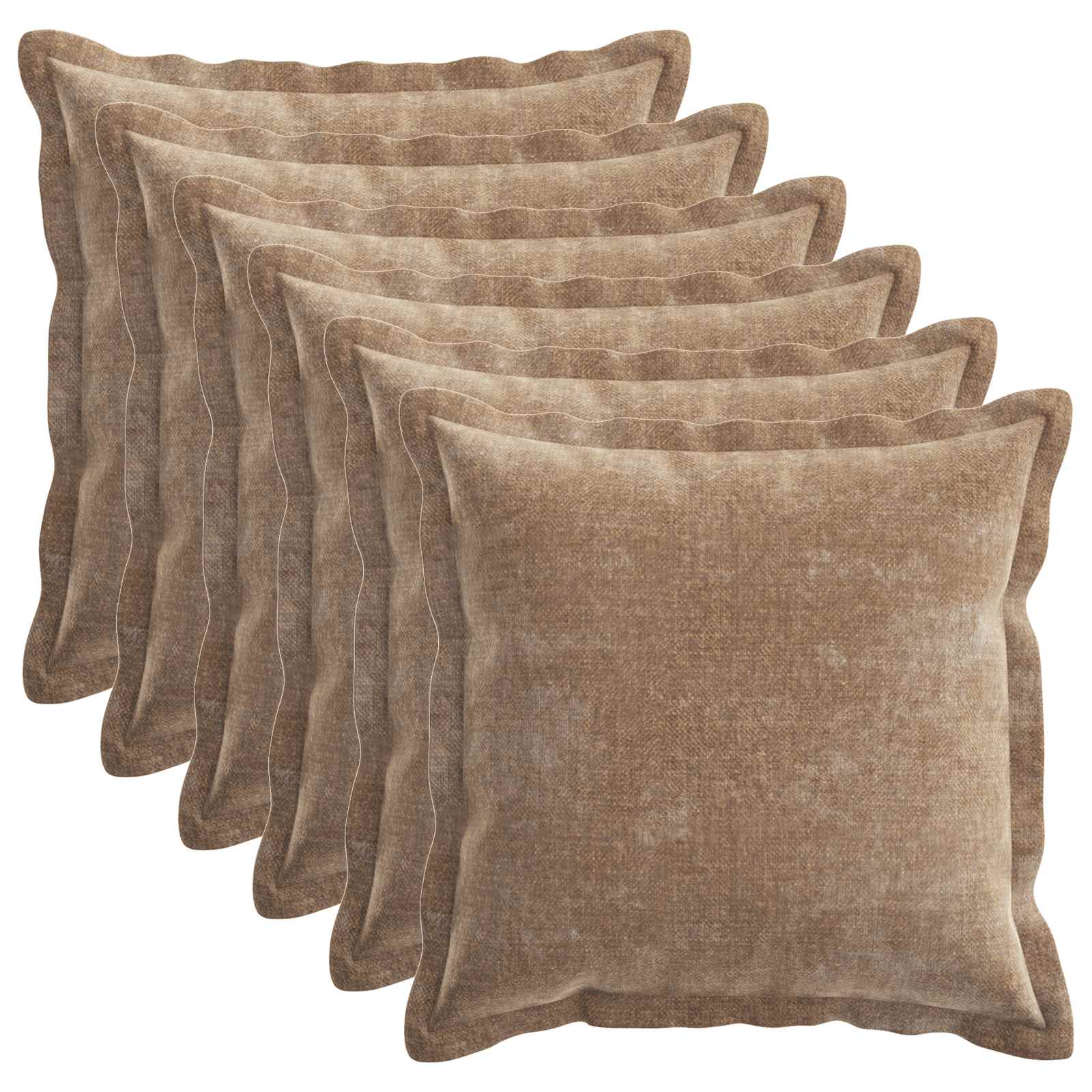 Kissenbezug 6 Pcs Houten Chenille-Stoff