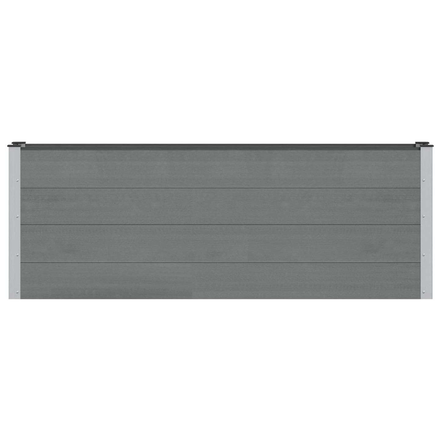 Hochbeet Grau 200 X 30 X 72 Cm Wpc Und Aluminium