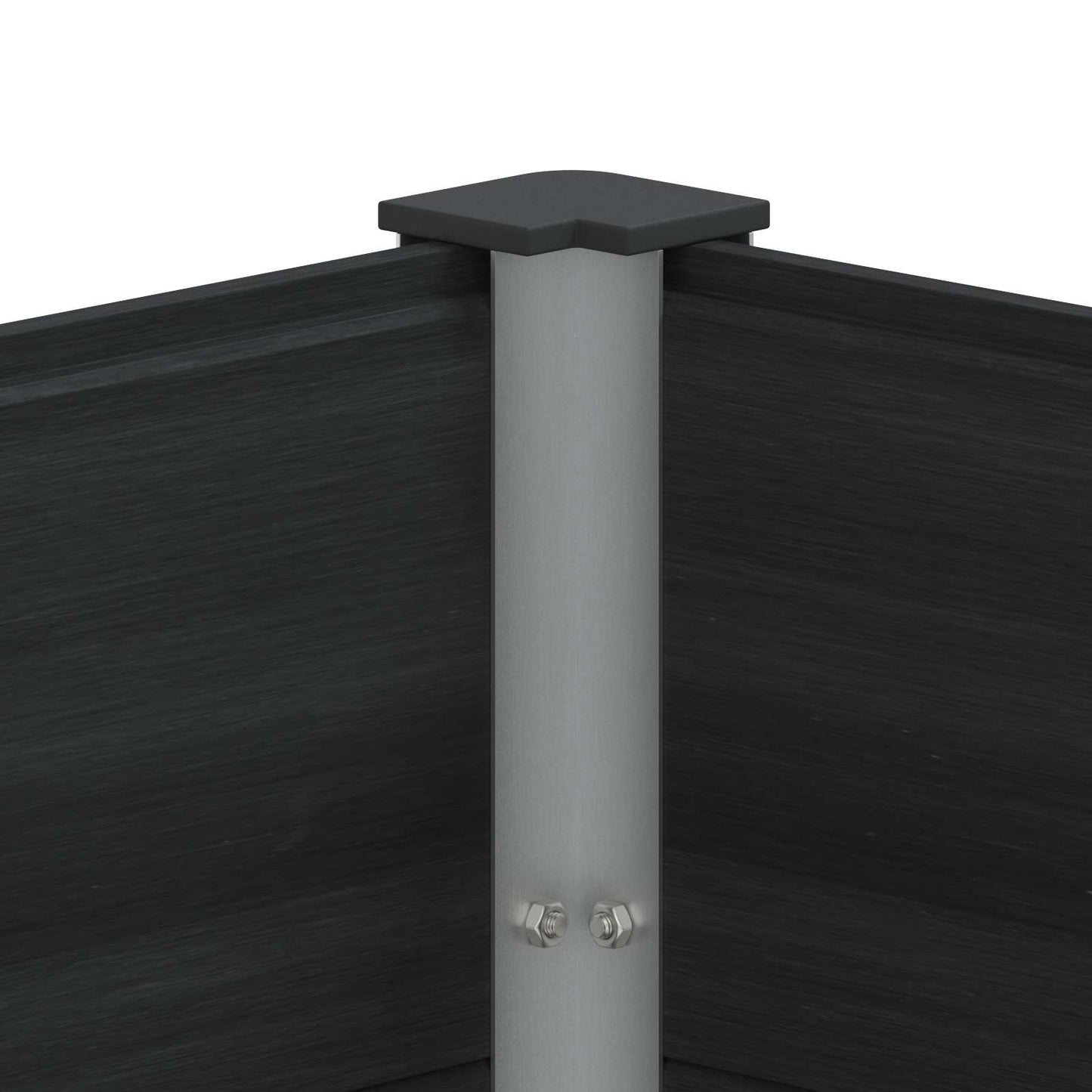 Hochbeet Schwarz 200 X 30 X 72 Cm Wpc Und Aluminium
