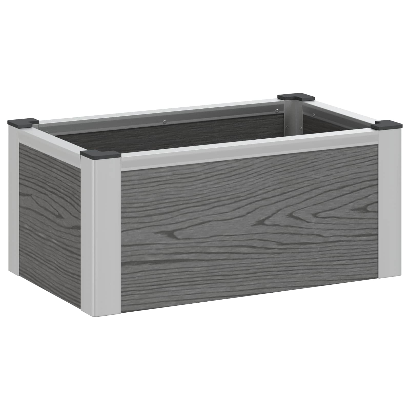 Hochbeet Grau Wpc Und Aluminium