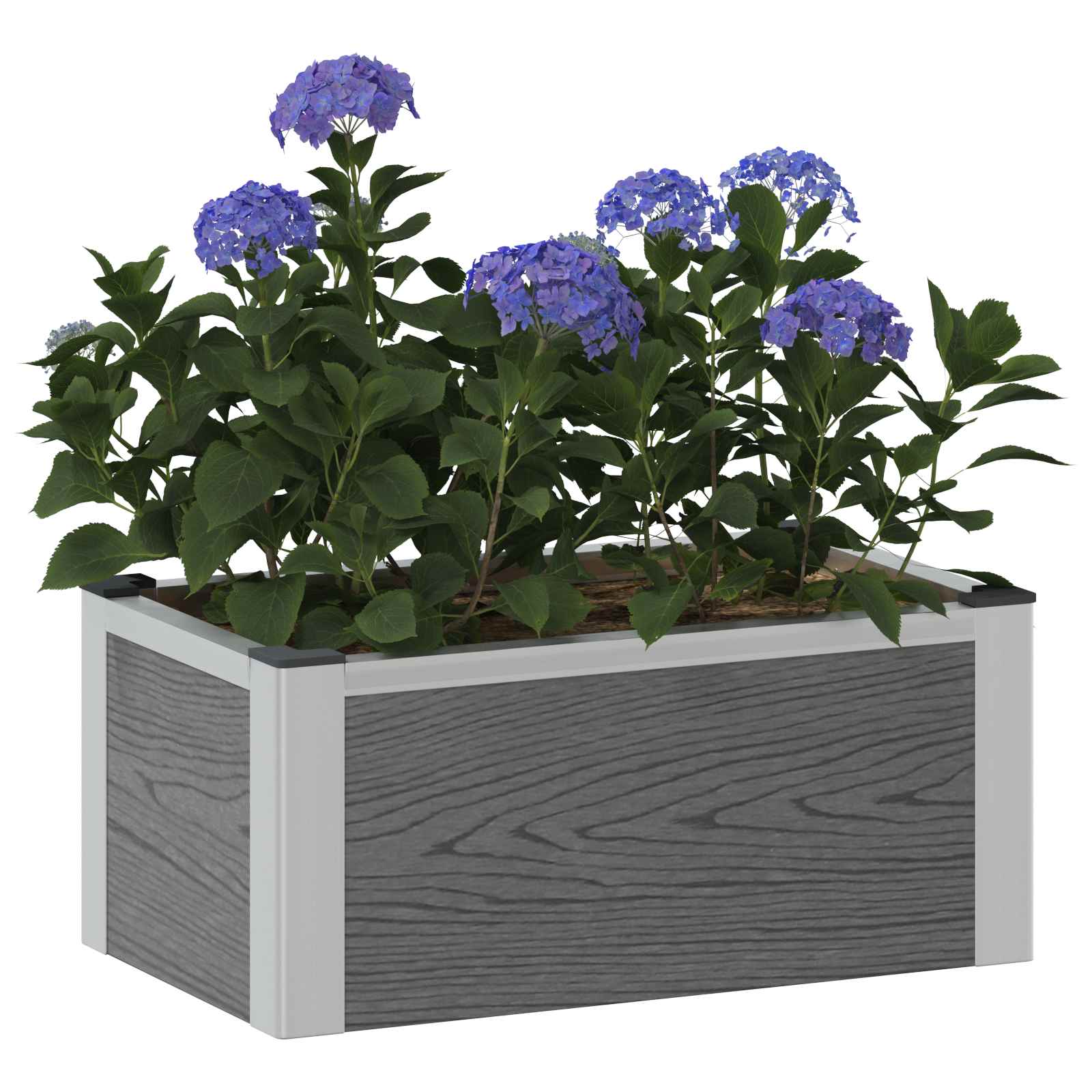 Hochbeet Grau Wpc Und Aluminium
