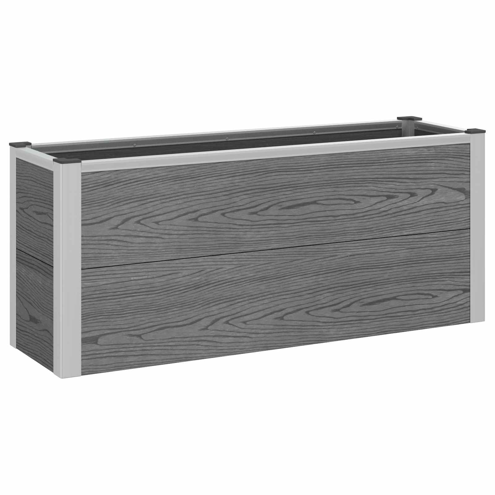 Hochbeet Grau Wpc Und Aluminium