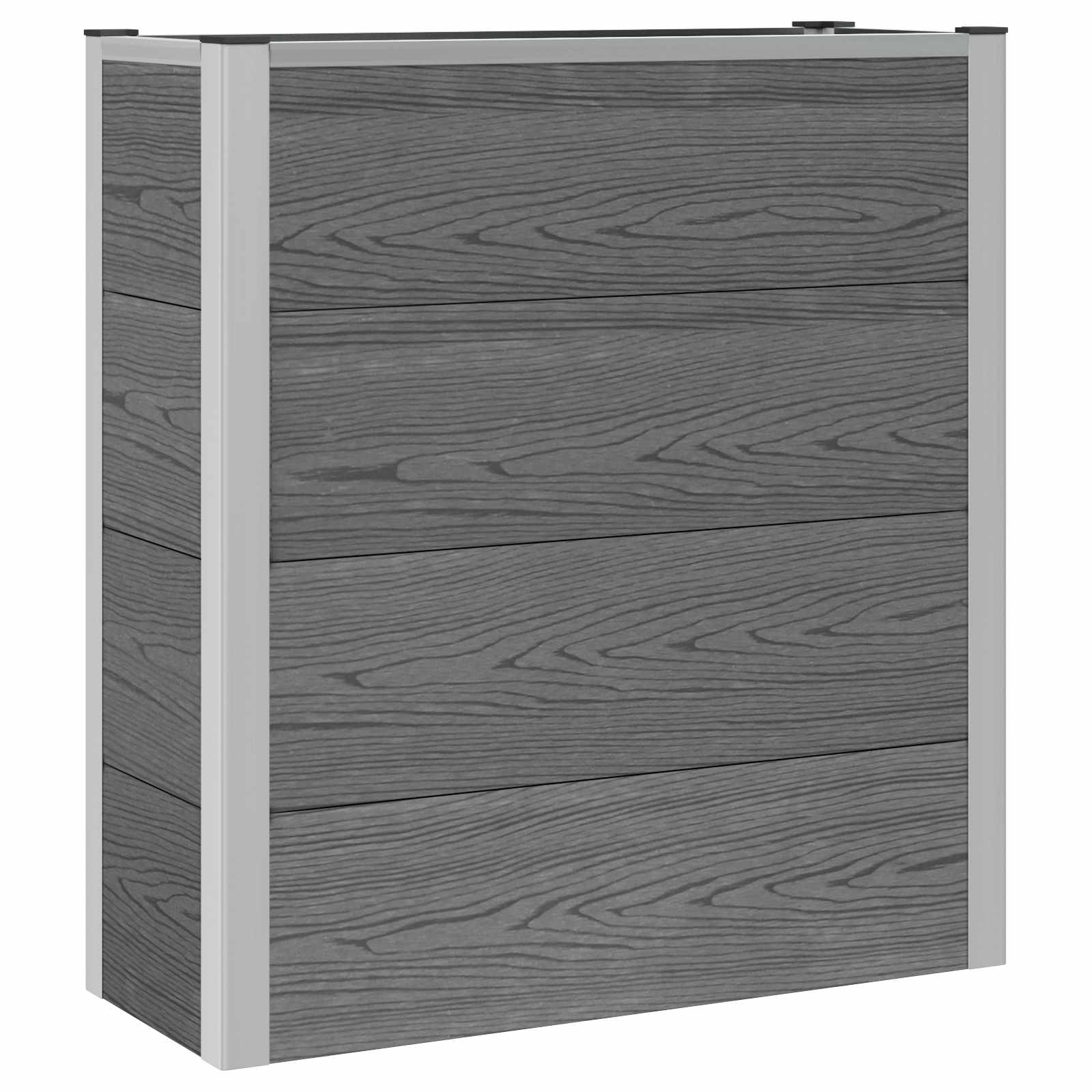 Hochbeet Grau Wpc Und Aluminium