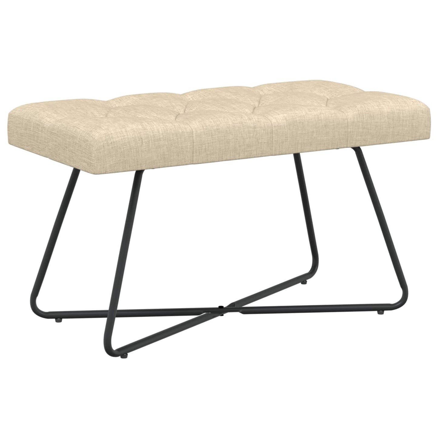 Bank Mit Knopfheftung 80 X 40 X 46 Cm Stoff