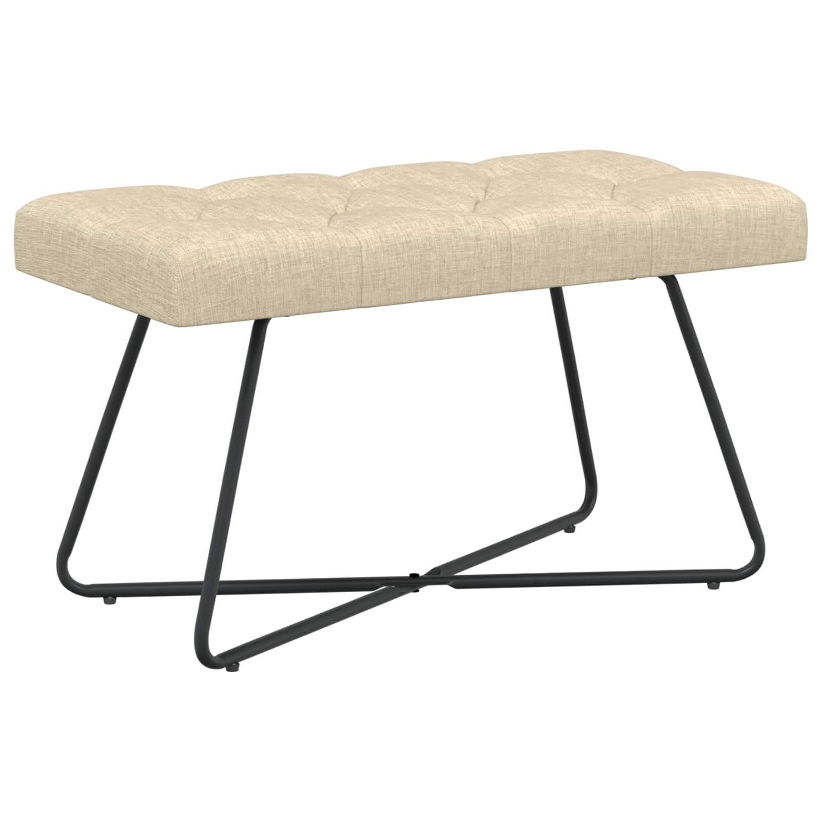 Bank Mit Knopfheftung 80 X 40 X 46 Cm Stoff