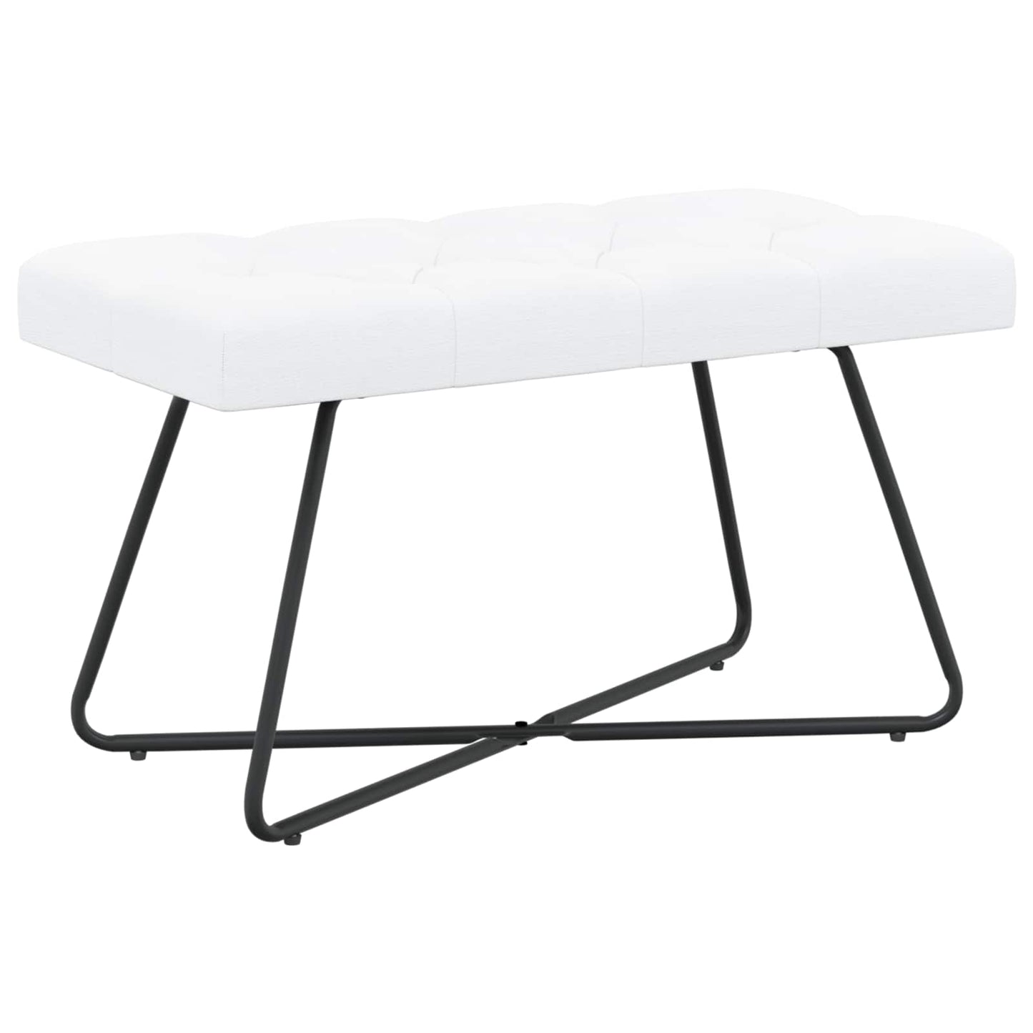 Bank Mit Knopfheftung 80 X 40 X 46 Cm Stoff