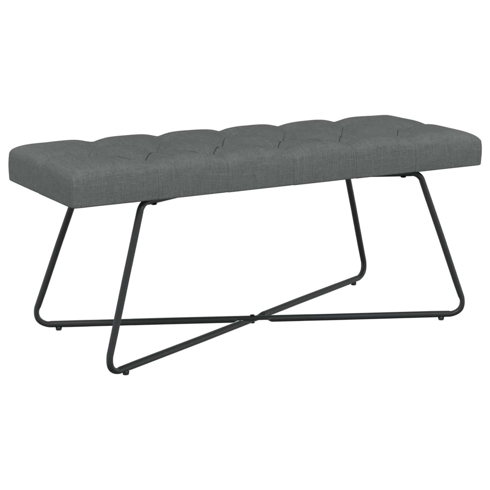 Bank Mit Knopfheftung 80 X 40 X 46 Cm Stoff