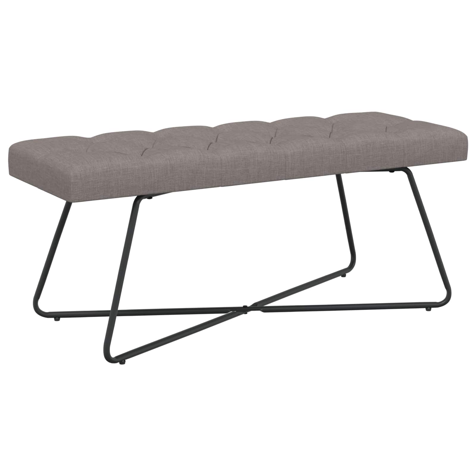 Bank Mit Knopfheftung 80 X 40 X 46 Cm Stoff