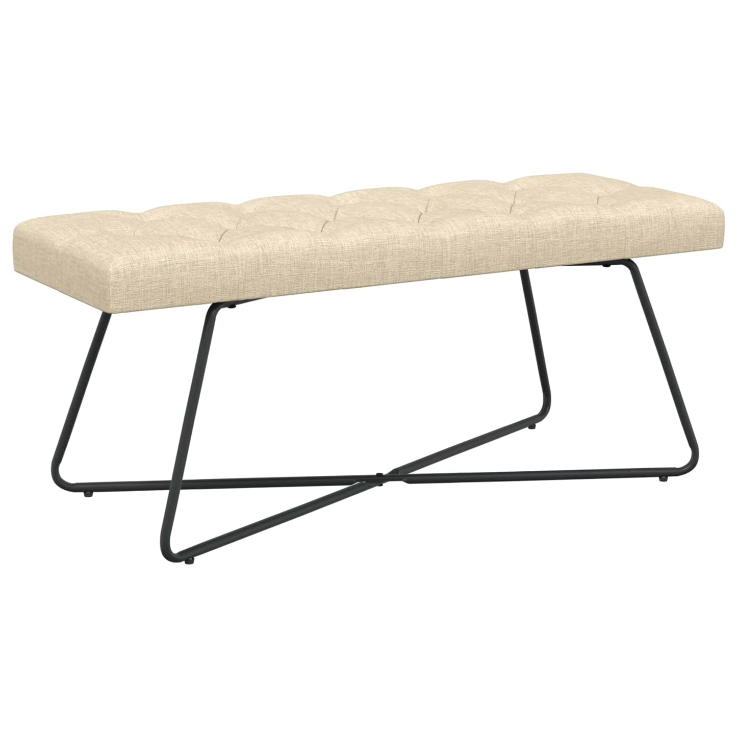 Bank Mit Knopfheftung 80 X 40 X 46 Cm Stoff