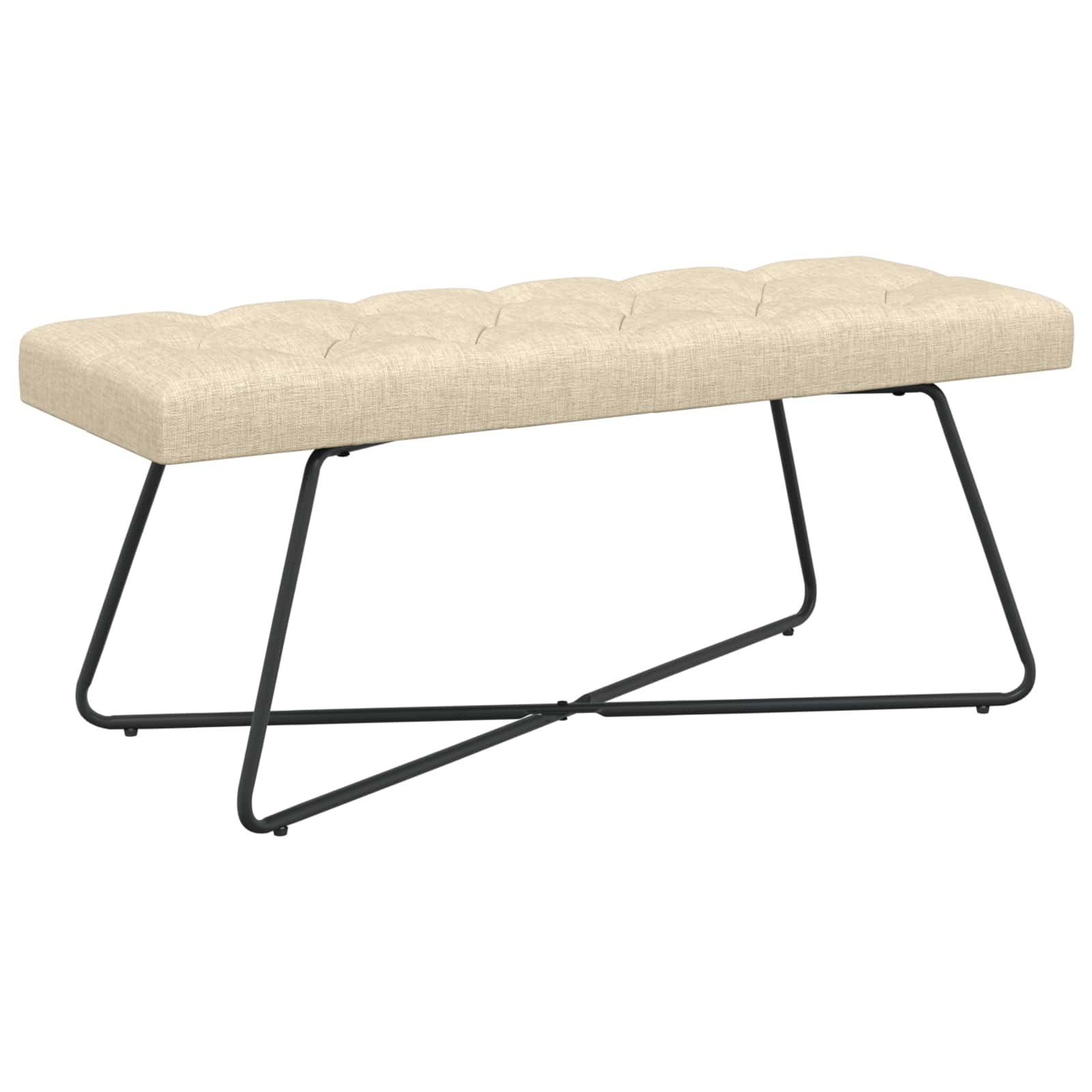 Bank Mit Knopfheftung 80 X 40 X 46 Cm Stoff