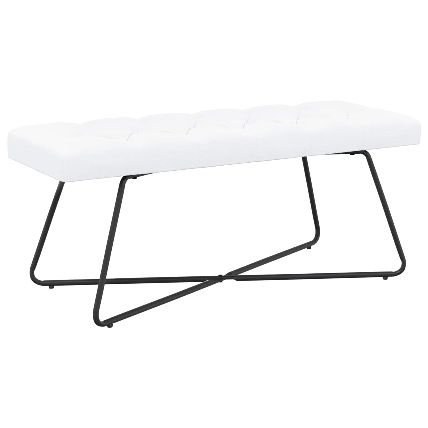 Bank Mit Knopfheftung 80 X 40 X 46 Cm Stoff