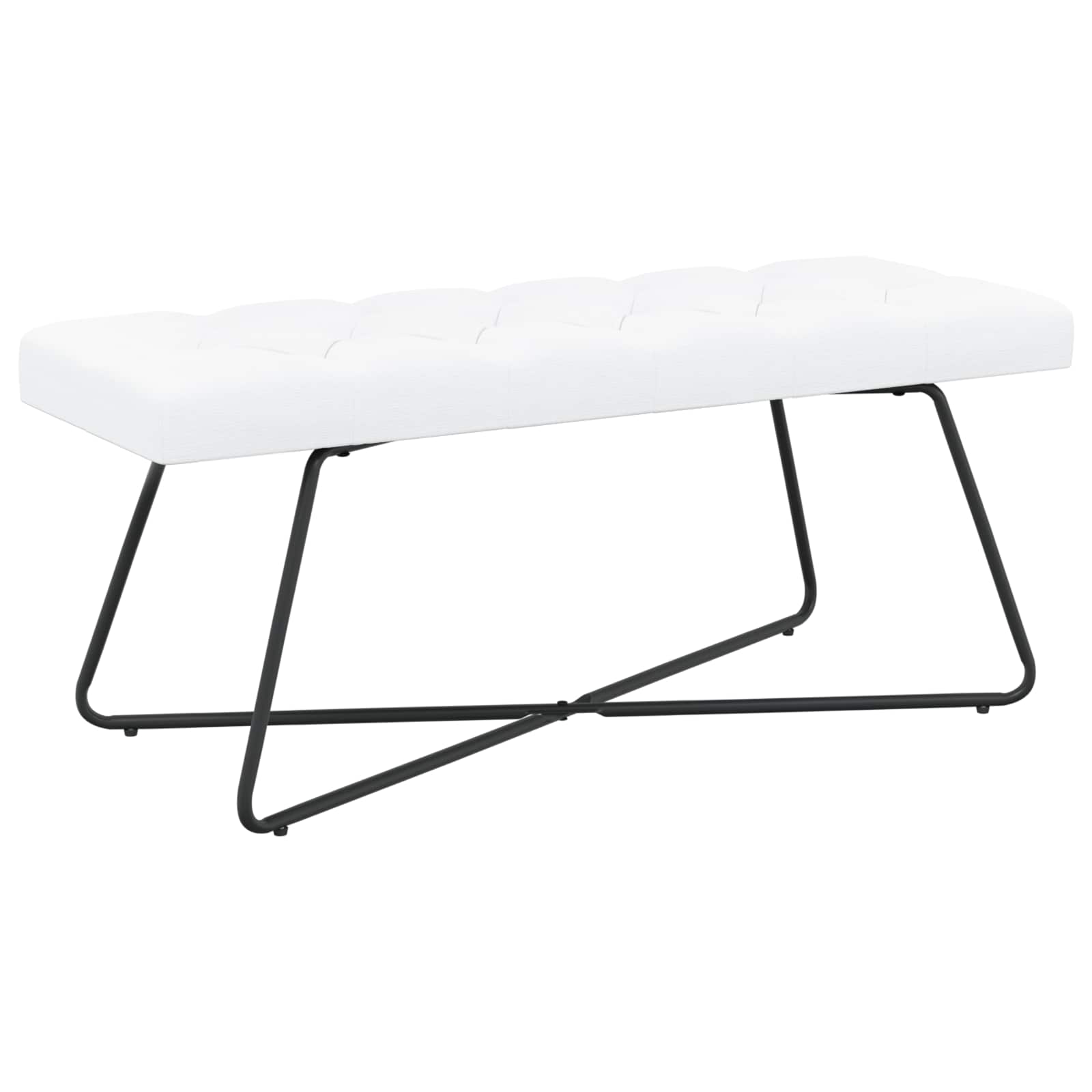 Bank Mit Knopfheftung 80 X 40 X 46 Cm Stoff