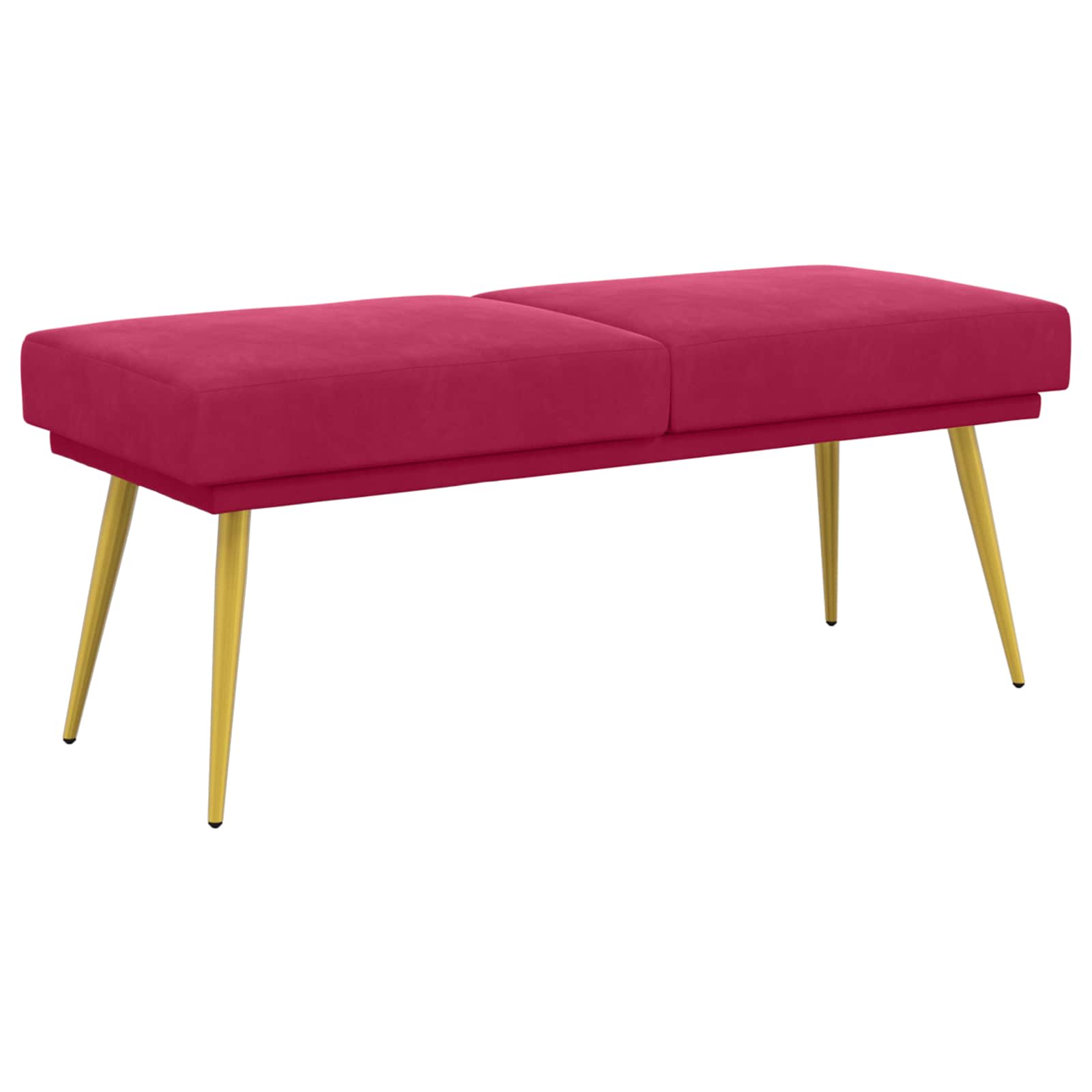 Doppellagige Bank 120 X 45 X 46 Cm Samt