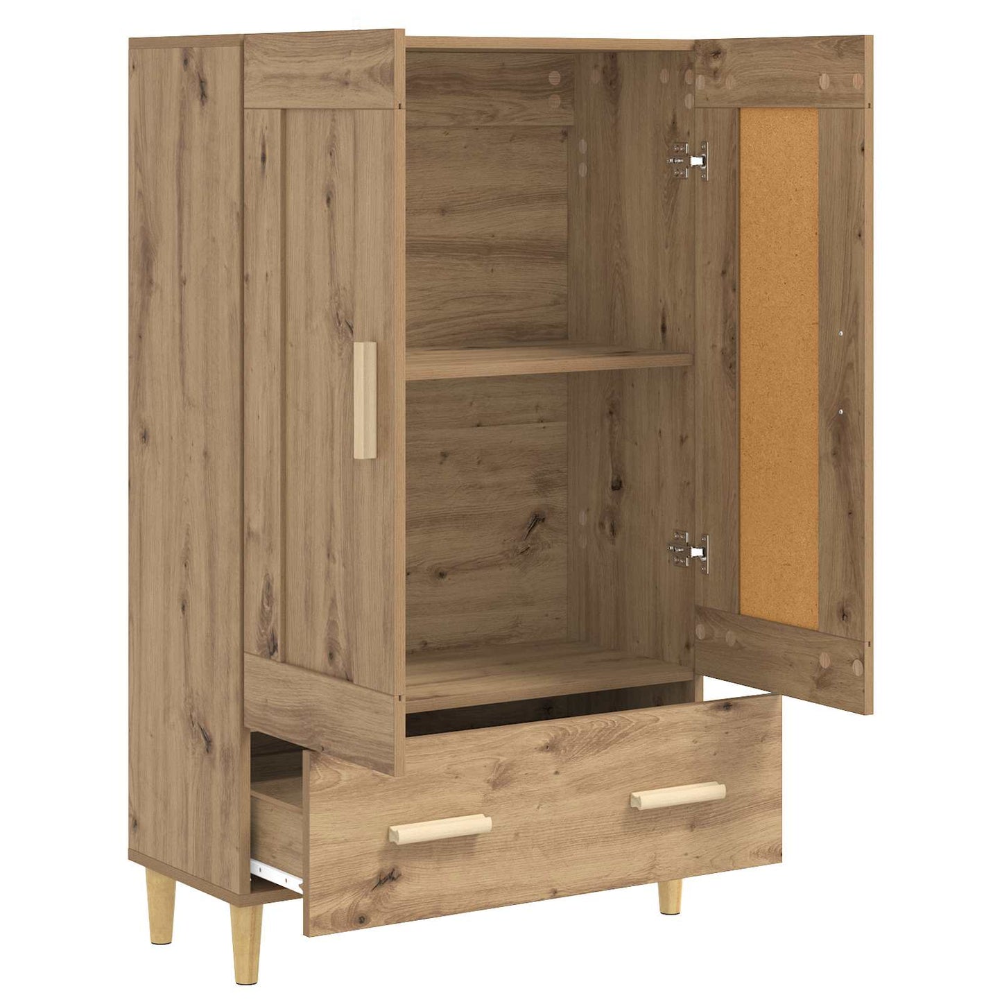 Highboard Artisan-Eiche 70 X 31 X 115 Cm Holzwerkstoff