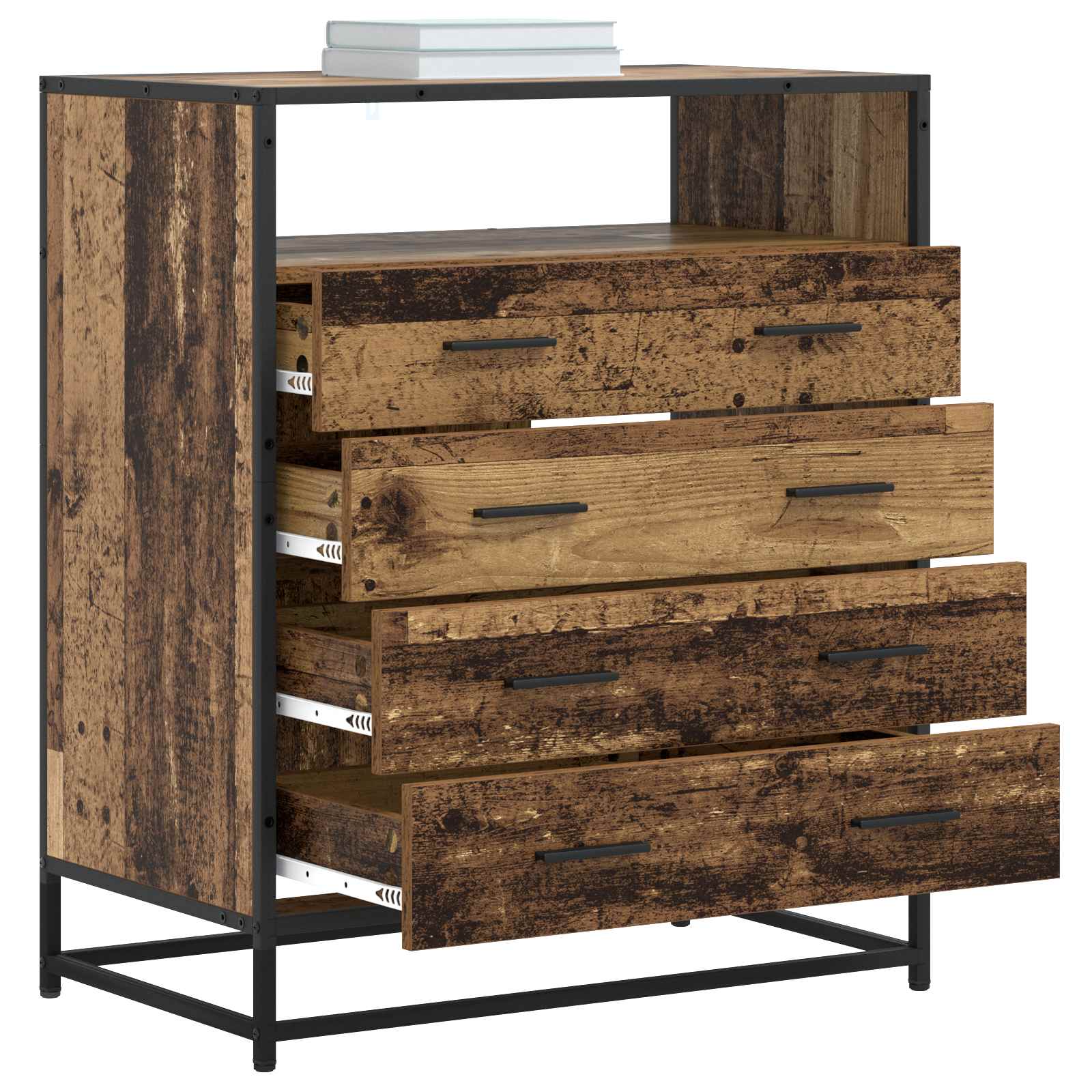Schubladenschrank 4-Schublade 70 X 41 X 83,5 Cm