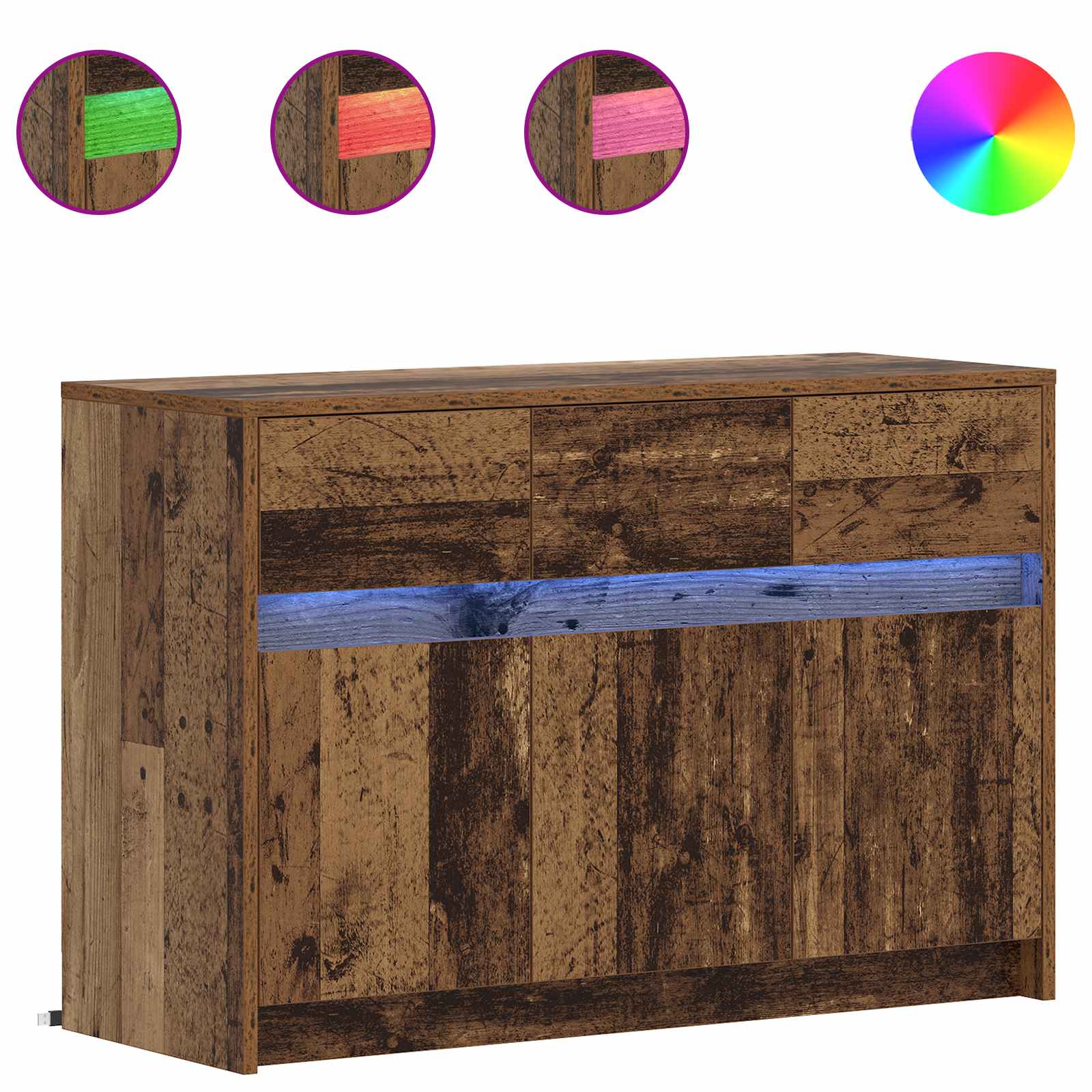 Tv-Schränk 91 X 34 X 61 Cm Holzwerkstoff