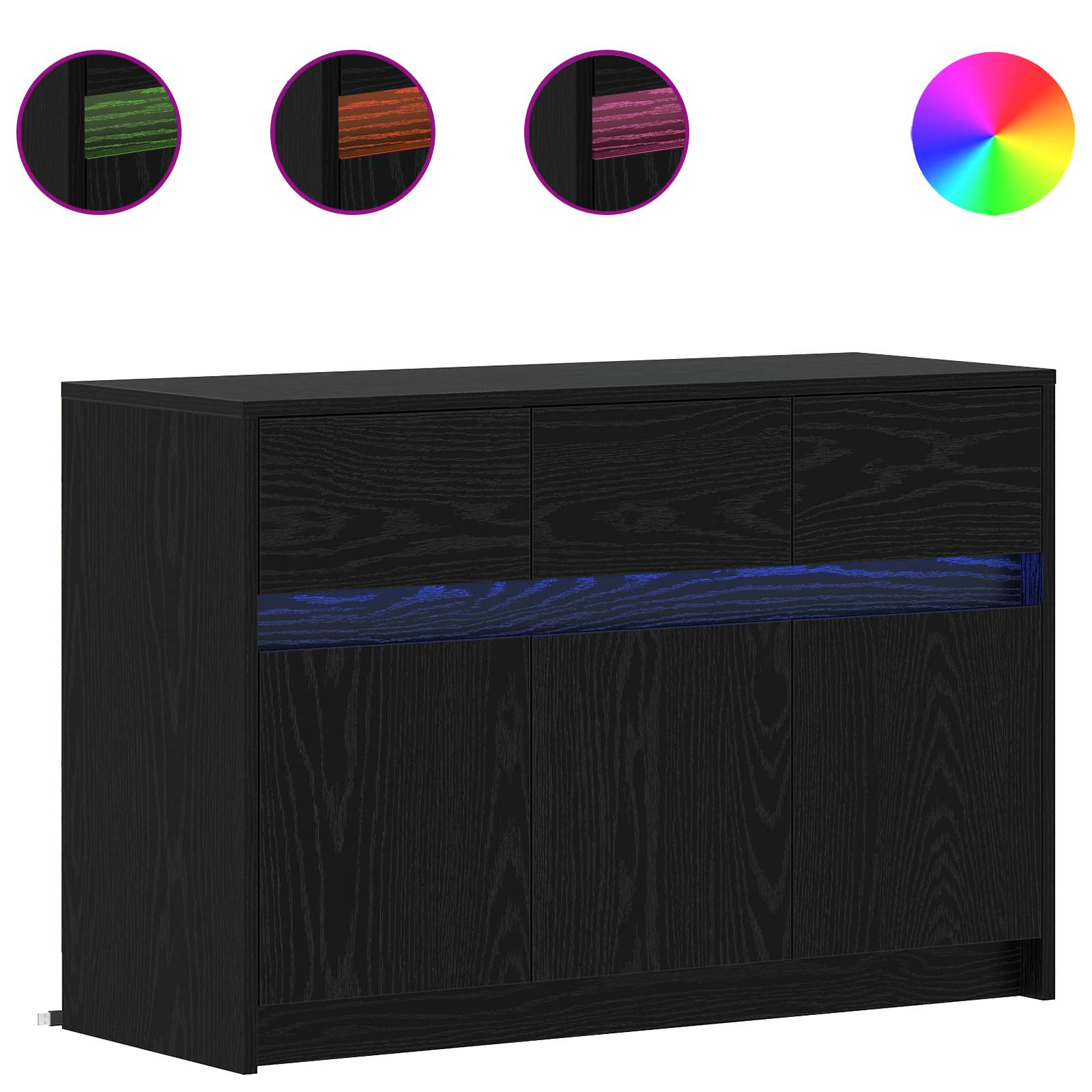 Tv-Schränk 91 X 34 X 61 Cm Holzwerkstoff