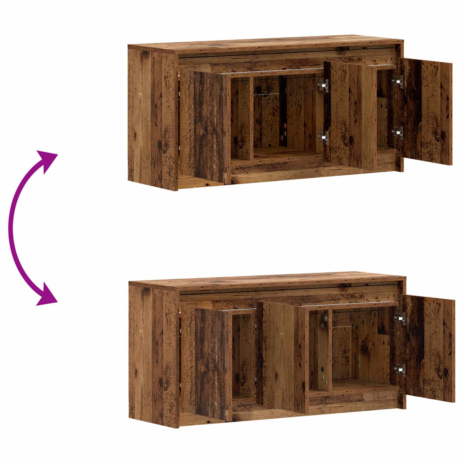 Tv-Schränk 100 X 34 X 50 Cm Holzwerkstoff
