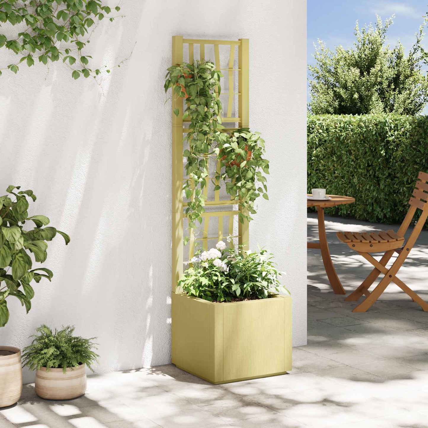 Gartenpflanzer Mit Gitter Pp