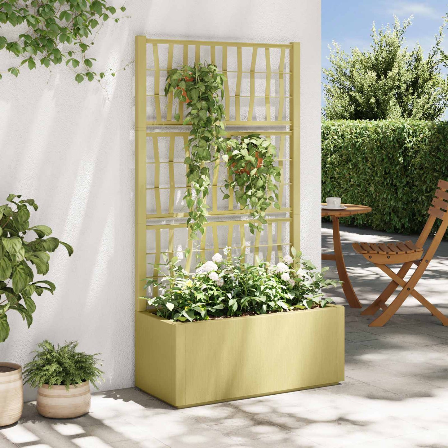 Gartenpflanzer Mit Gitter Pp
