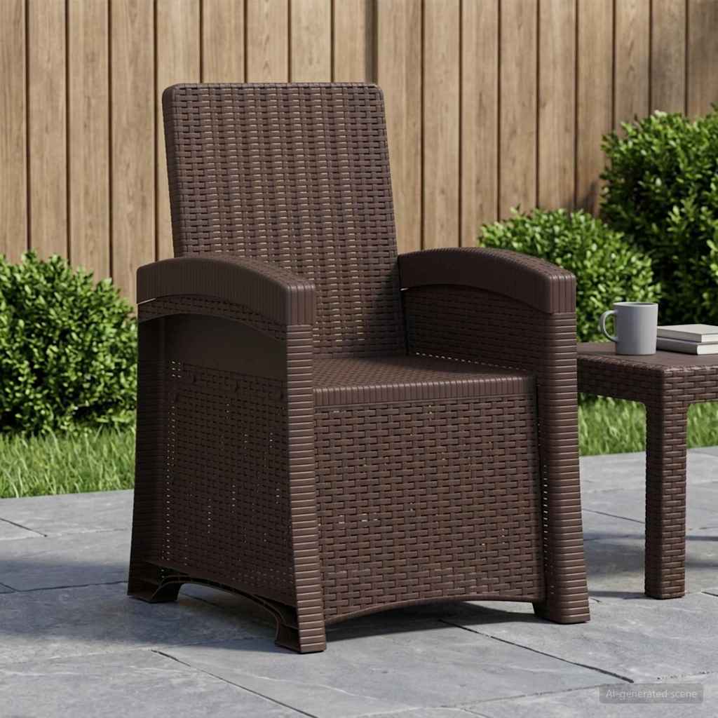Liegesessel Garten Rattan-Optik Pp