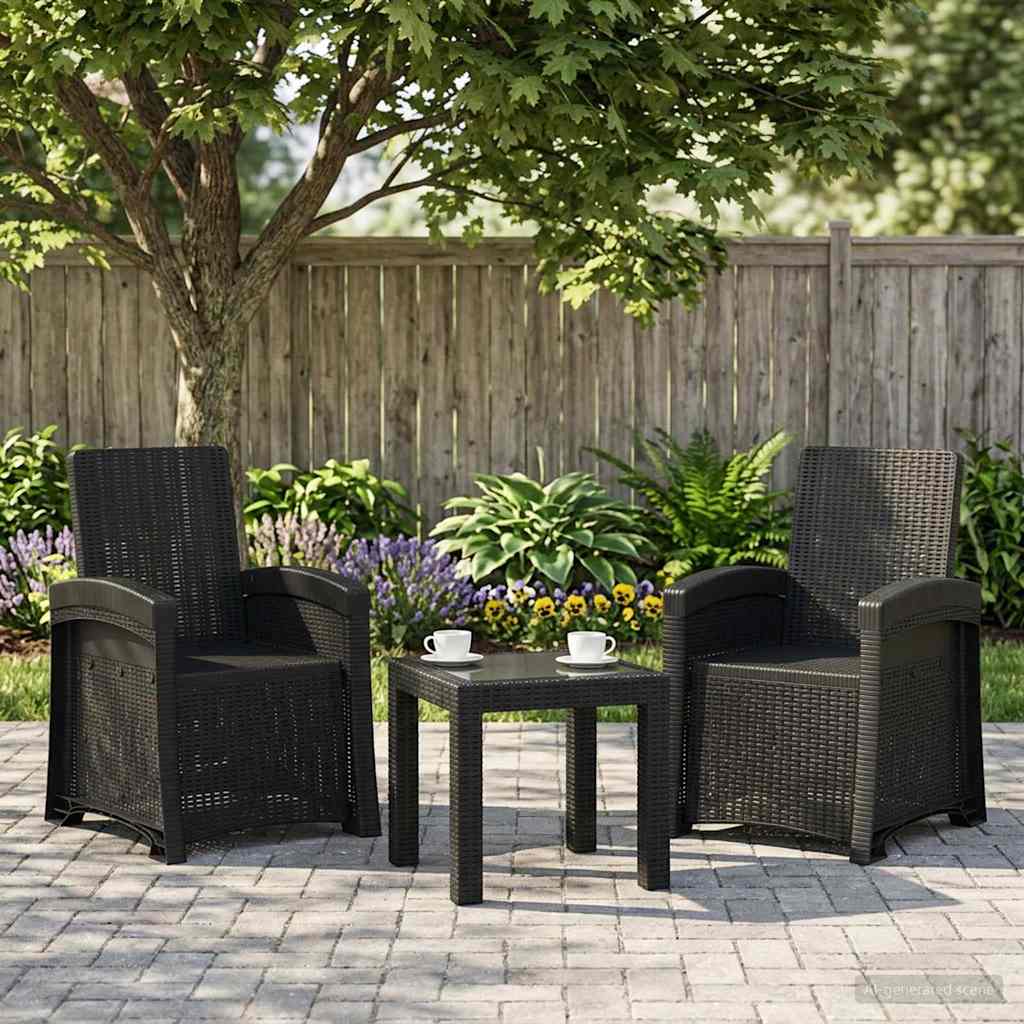 Liegesessel Garten Rattan-Optik Pp