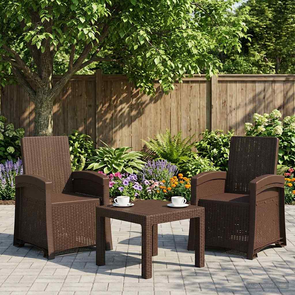 Liegesessel Garten Rattan-Optik Pp
