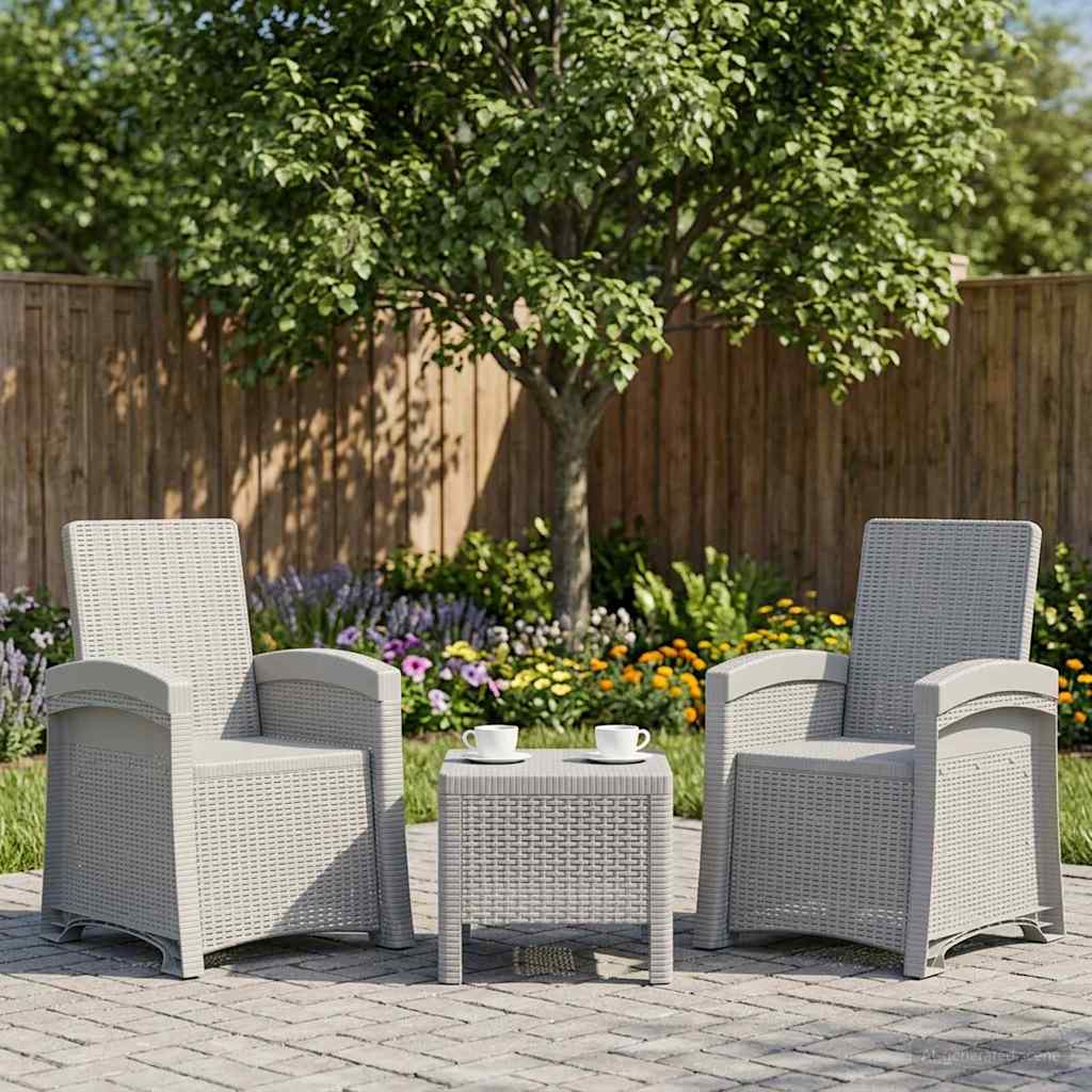 Liegesessel Garten Rattan-Optik Pp