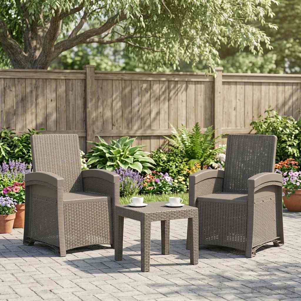 Liegesessel Garten Rattan-Optik Pp