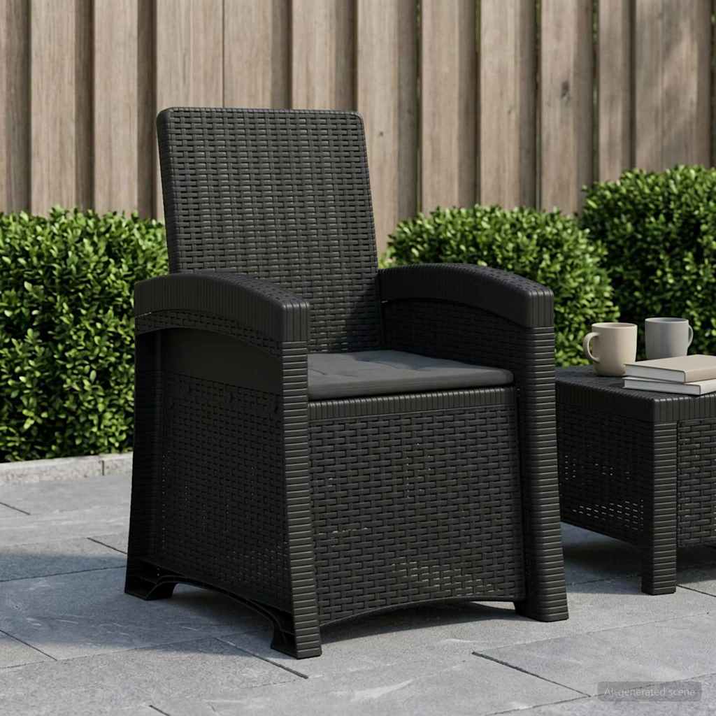 Liegesessel Garten Rattan-Optik Pp