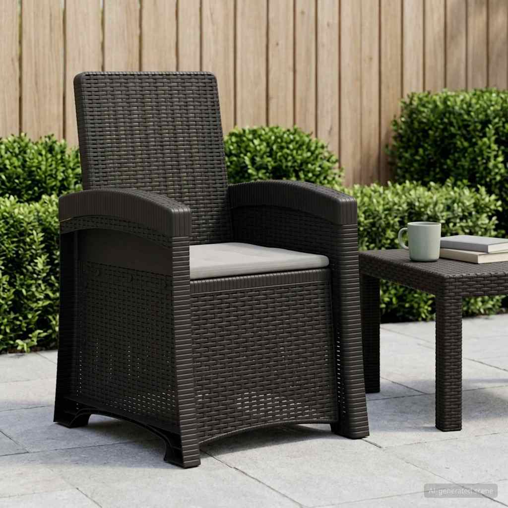 Liegesessel Garten Rattan-Optik Pp
