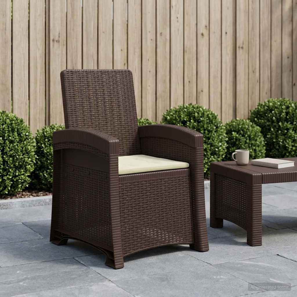 Liegesessel Garten Rattan-Optik Pp