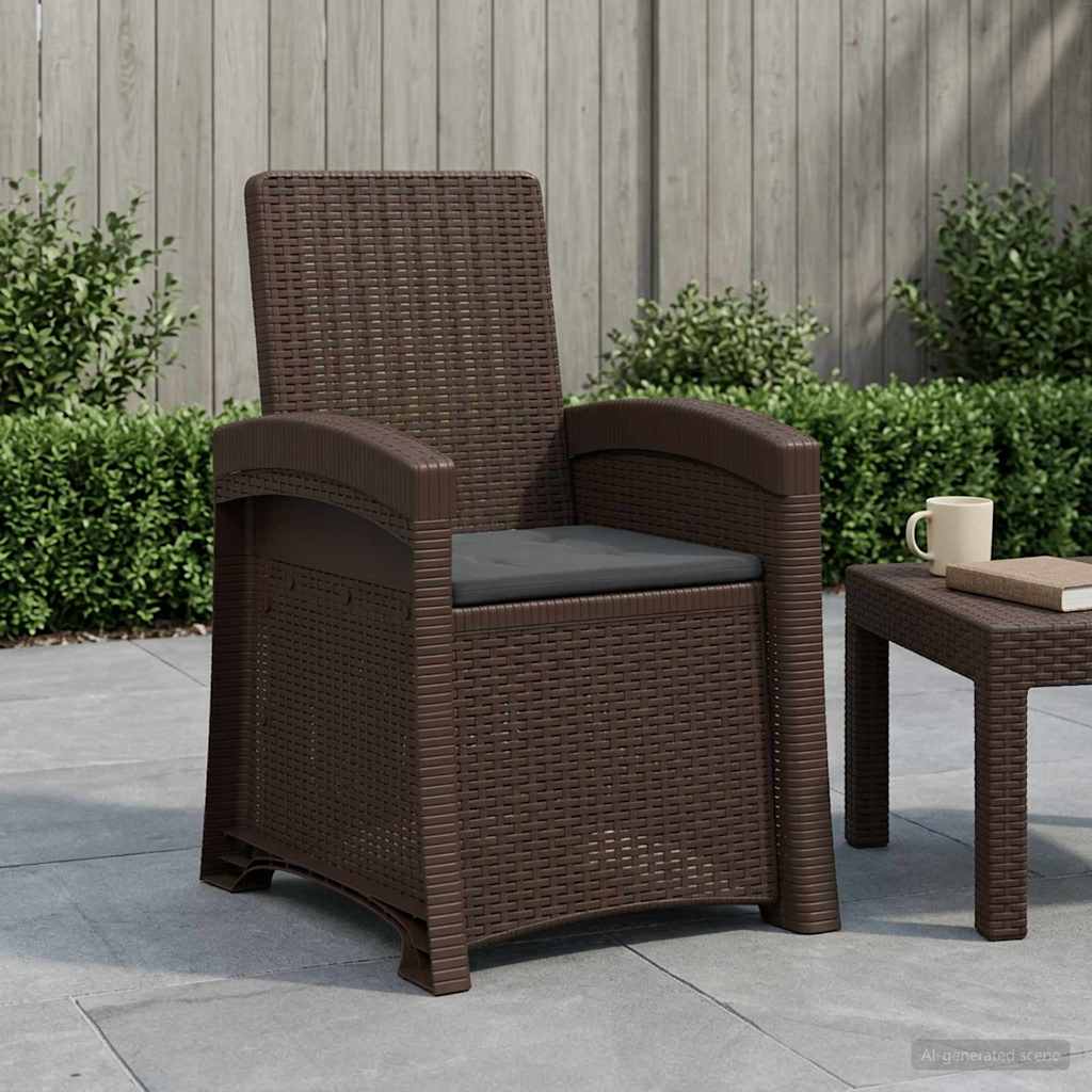 Liegesessel Garten Rattan-Optik Pp