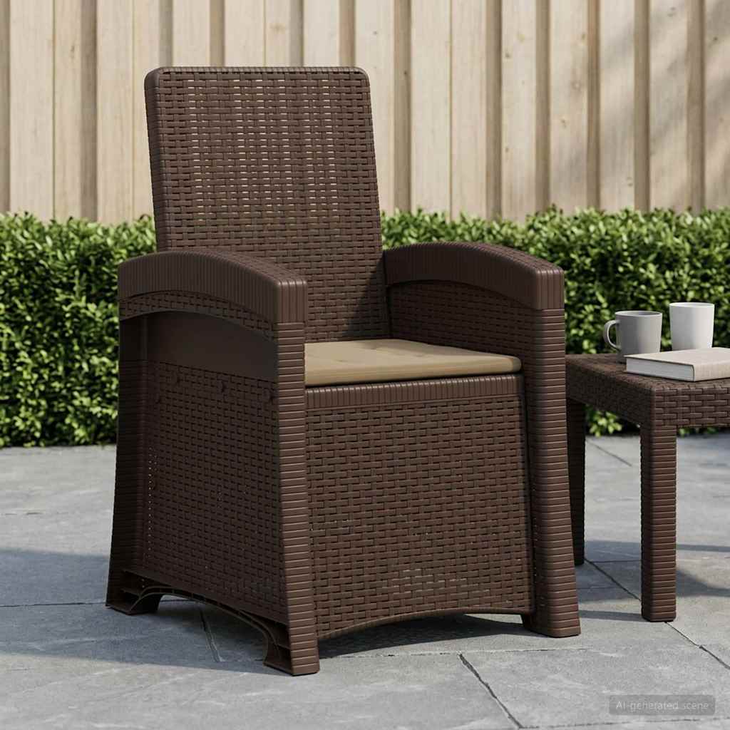 Liegesessel Garten Rattan-Optik Pp