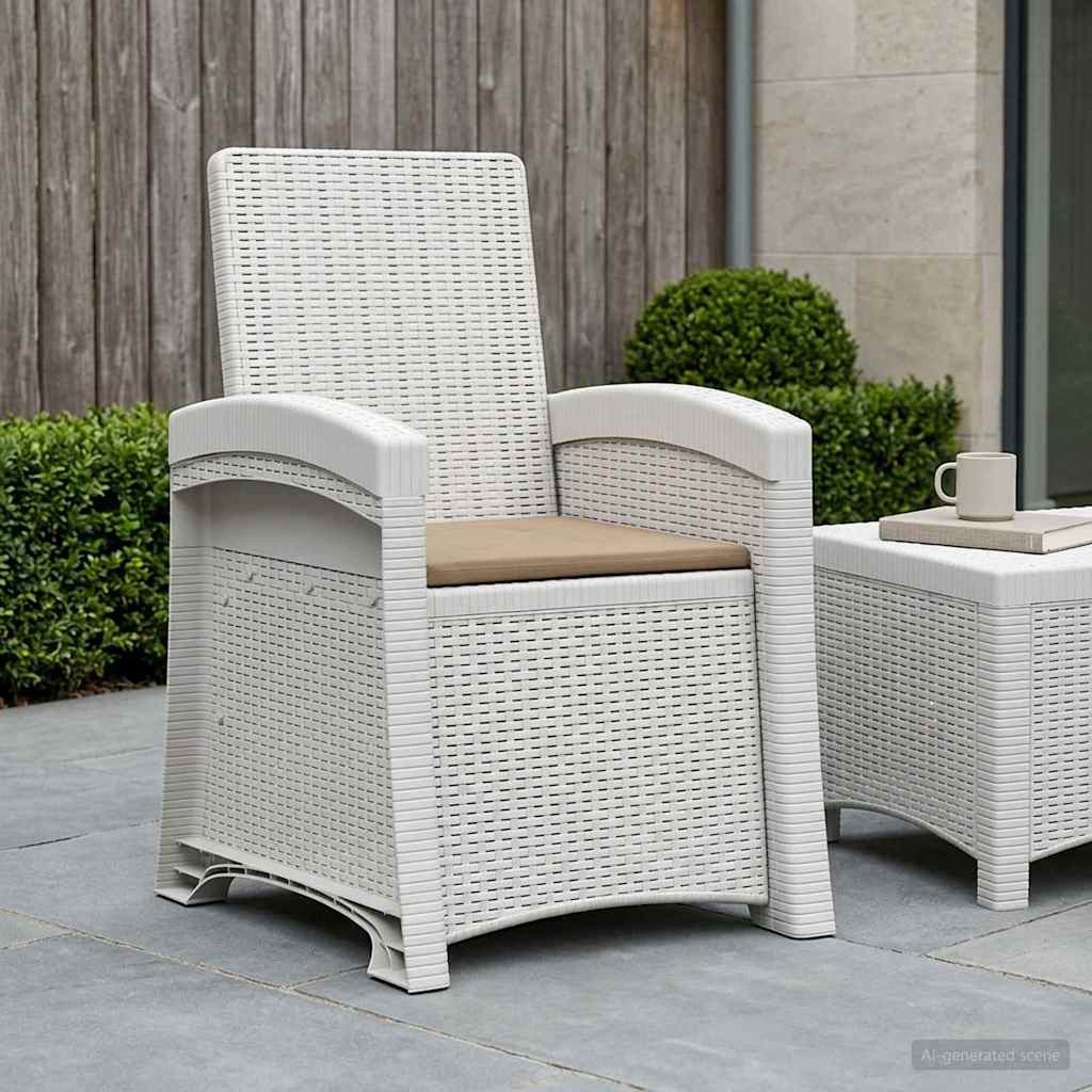 Liegesessel Garten Rattan-Optik Pp