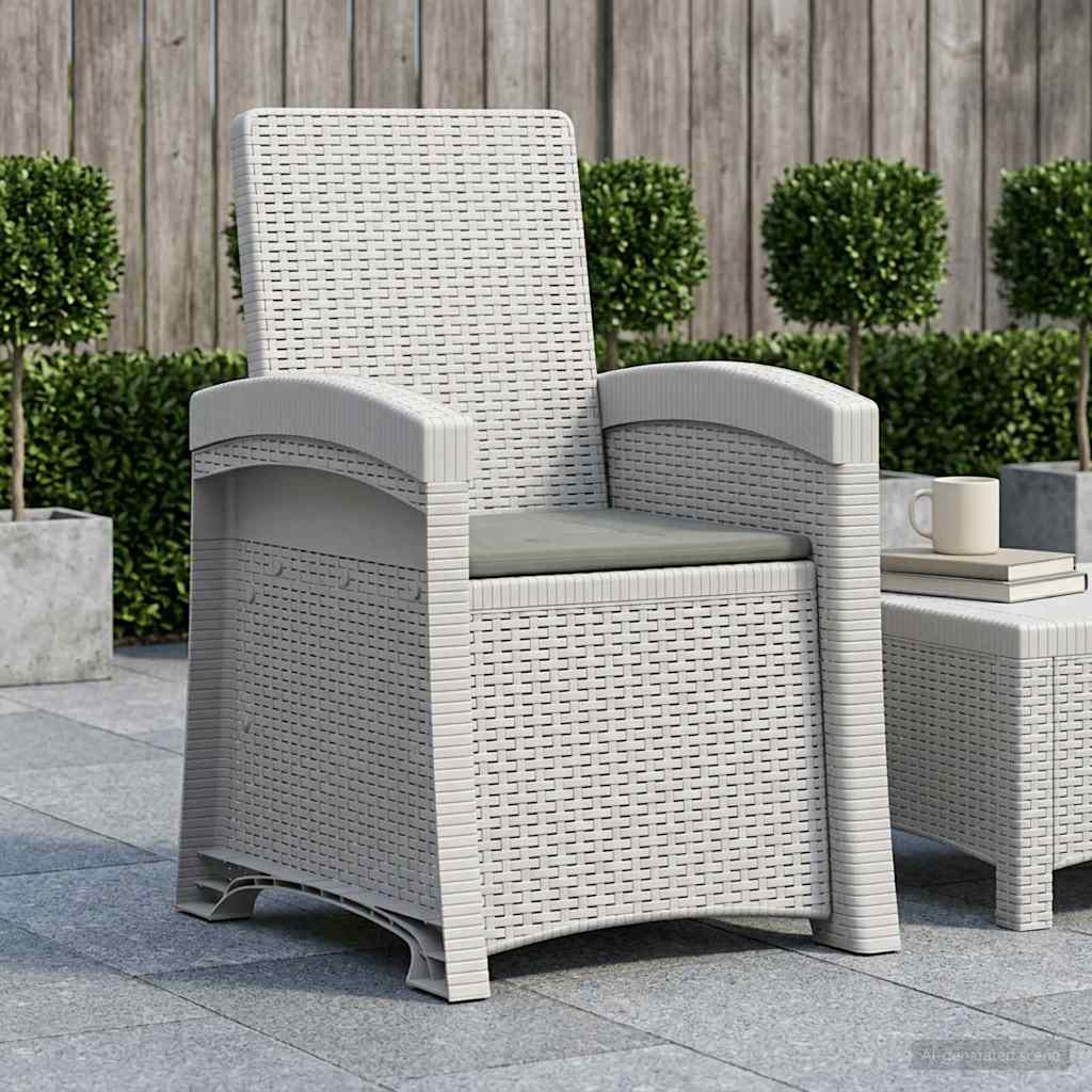 Liegesessel Garten Rattan-Optik Pp