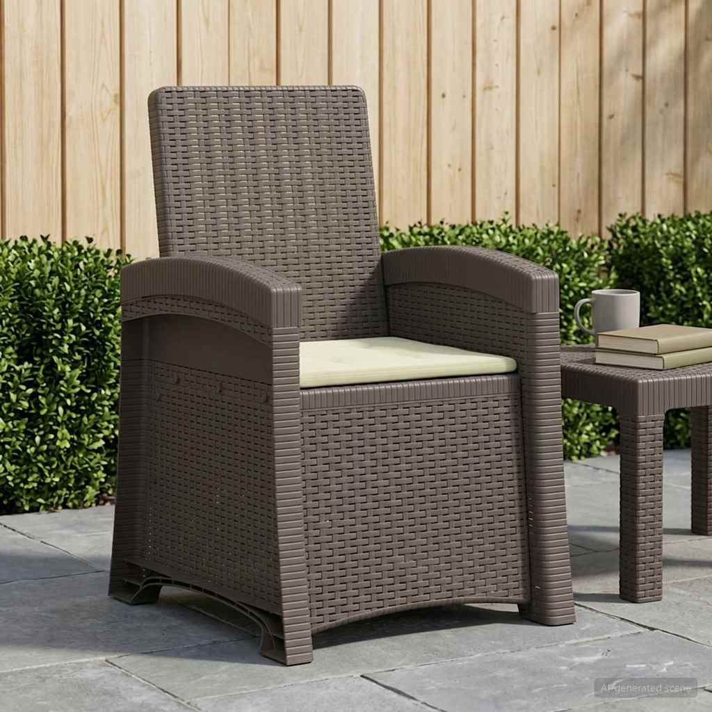 Liegesessel Garten Rattan-Optik Pp