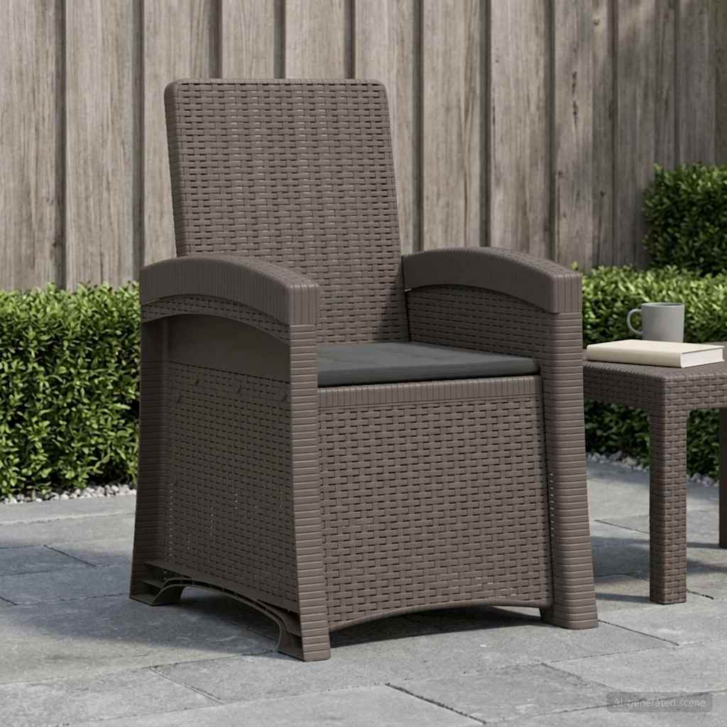 Liegesessel Garten Rattan-Optik Pp