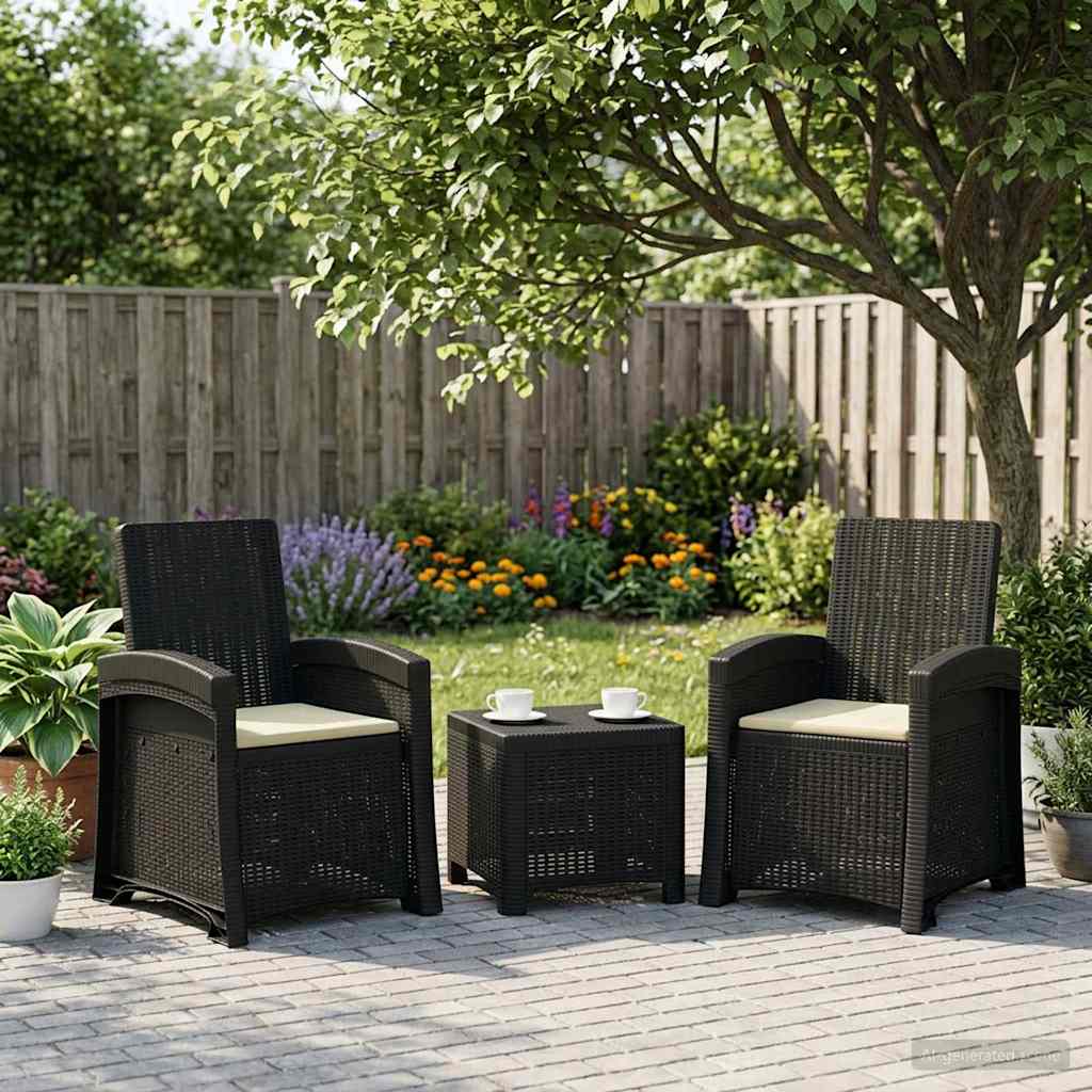Liegesessel Garten Rattan-Optik Pp