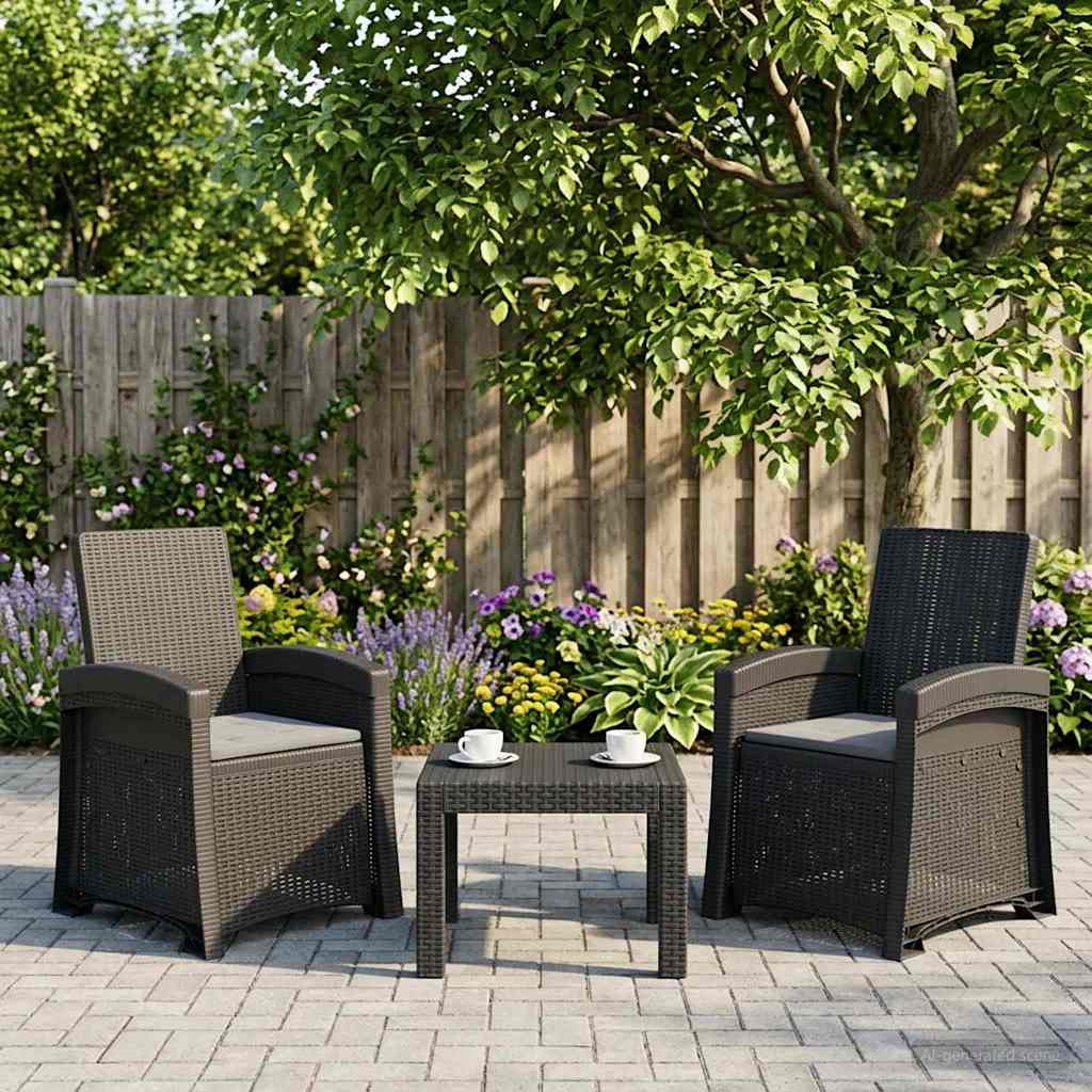 Liegesessel Garten Rattan-Optik Pp