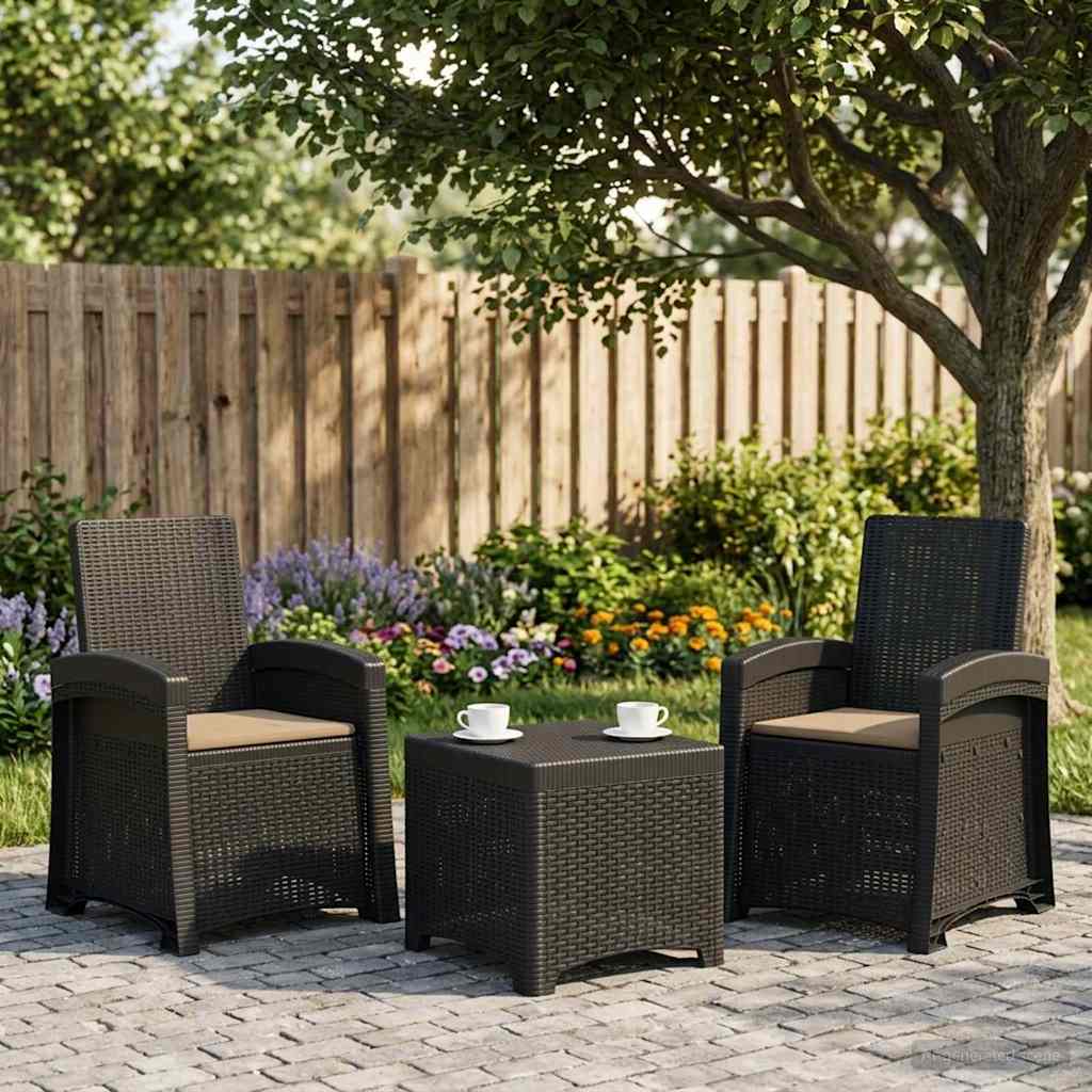 Liegesessel Garten Rattan-Optik Pp