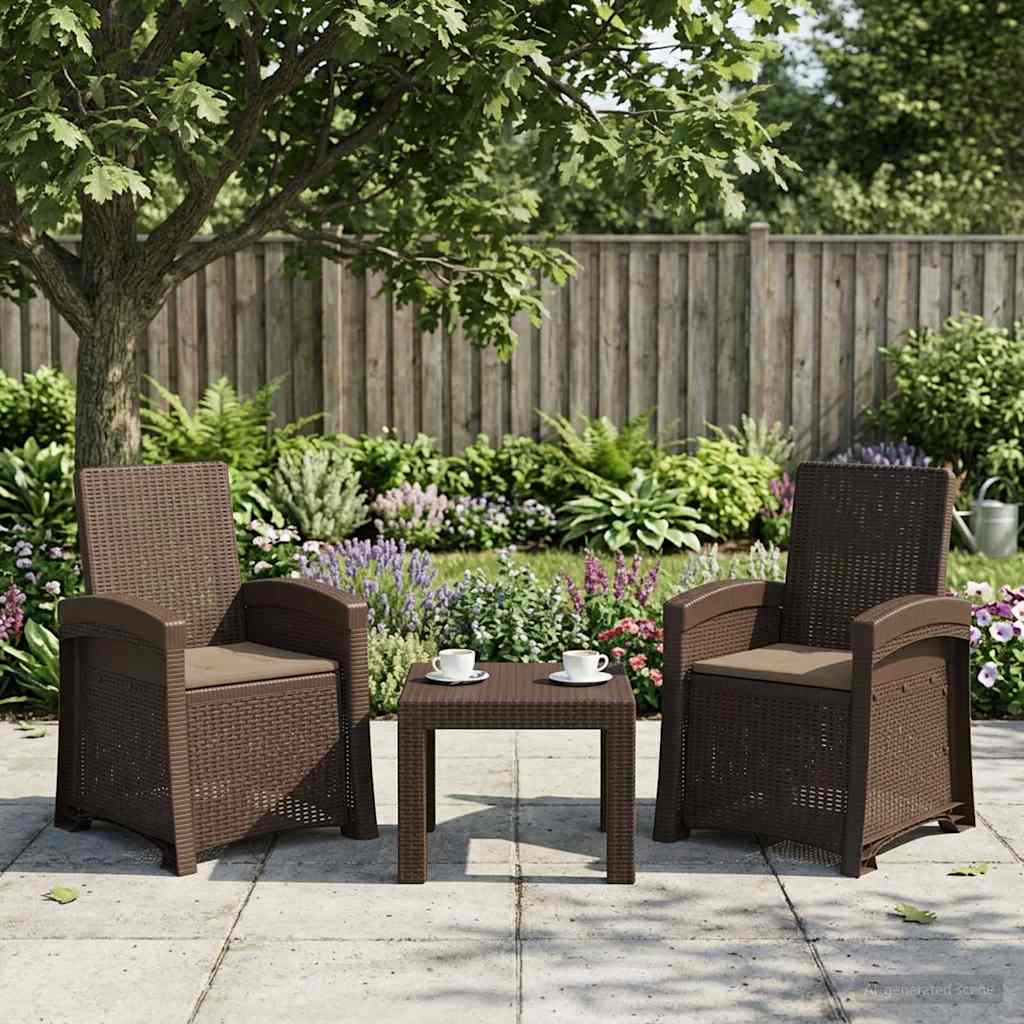 Liegesessel Garten Rattan-Optik Pp