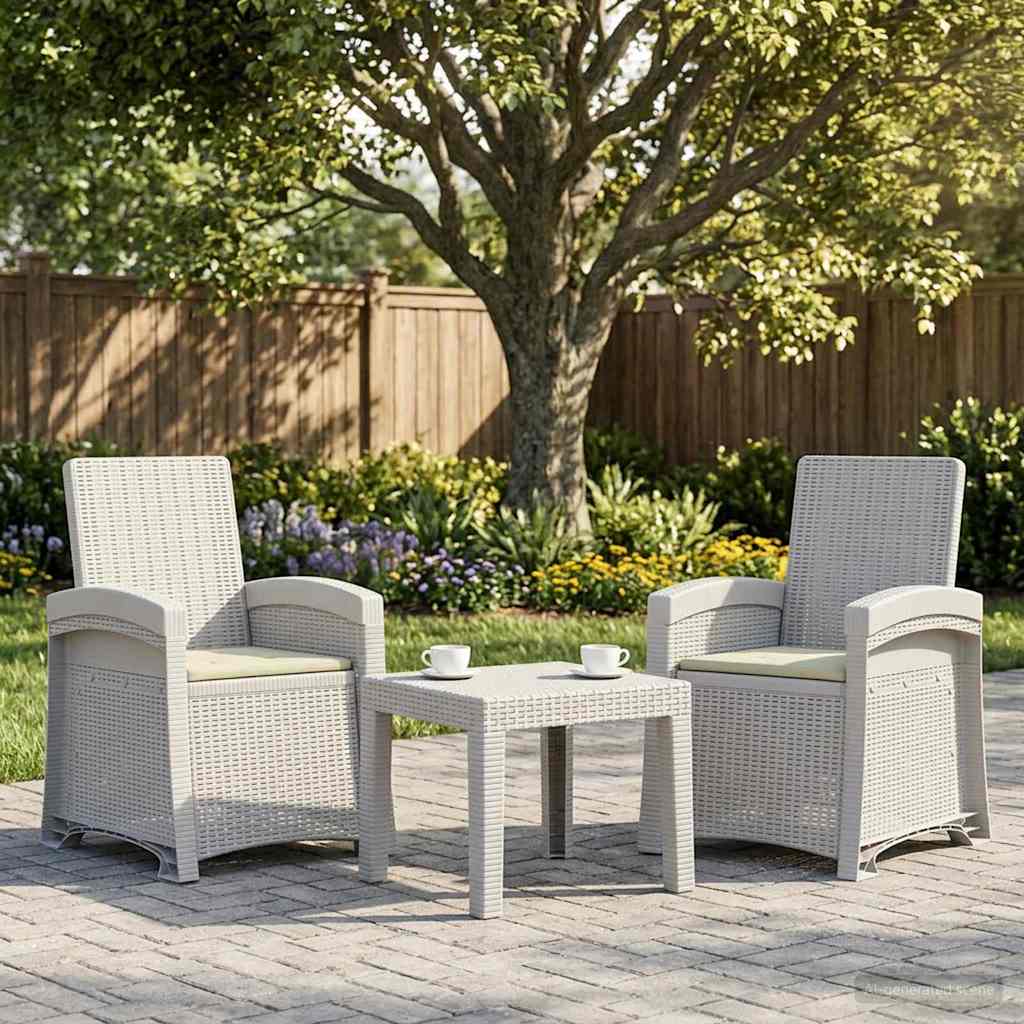 Liegesessel Garten Rattan-Optik Pp