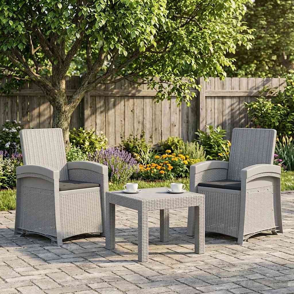 Liegesessel Garten Rattan-Optik Pp